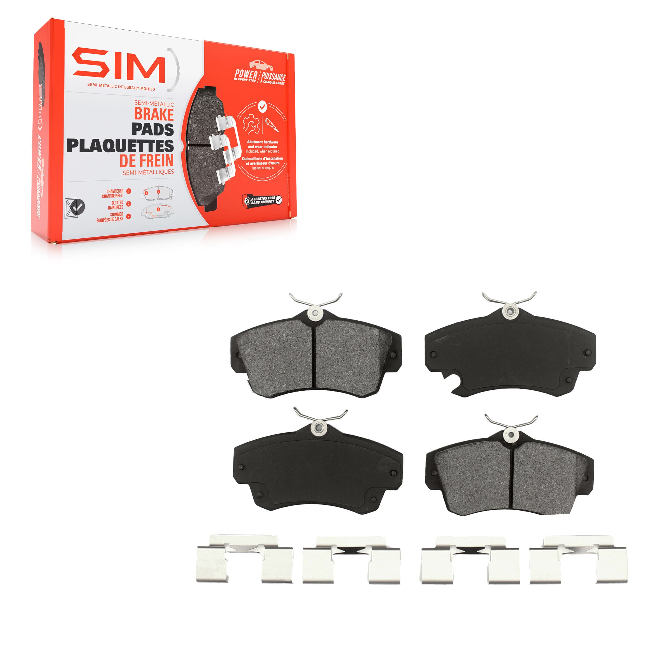 SIM - SIM-841 - Front Disc Brake Pad image 1