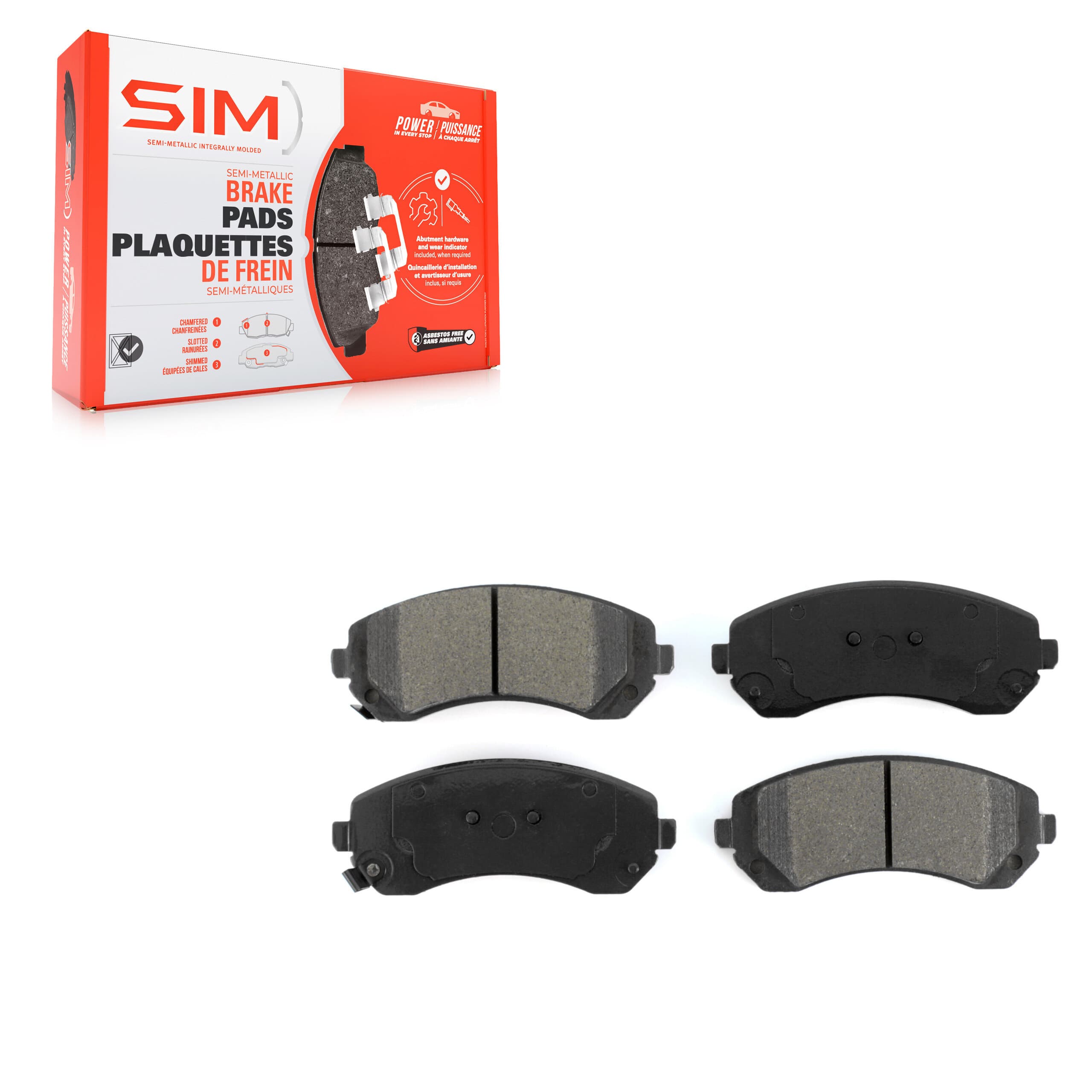 SIM - SIM-844 - Front Disc Brake Pad image 1