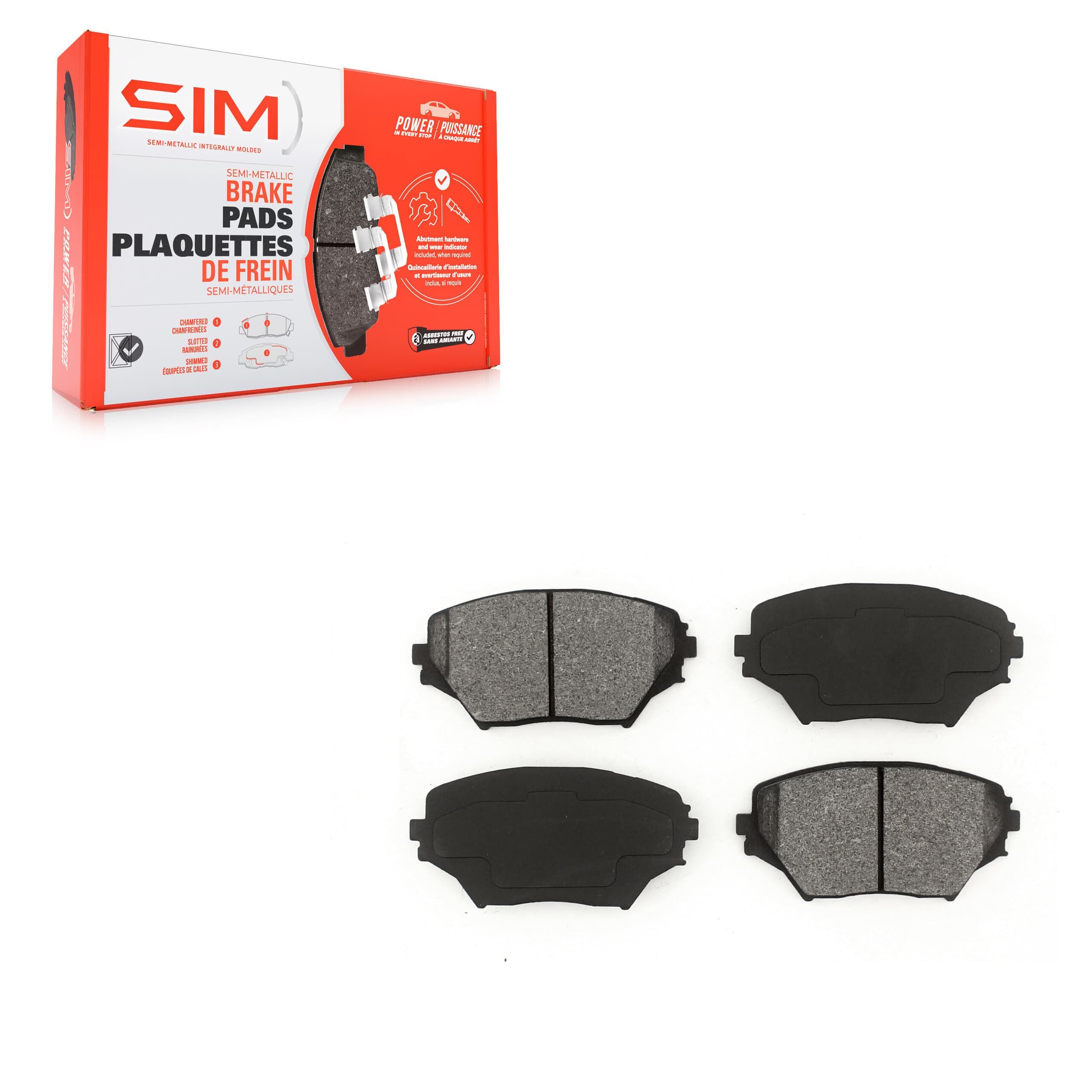 SIM - SIM-862 - Front Disc Brake Pad image 1
