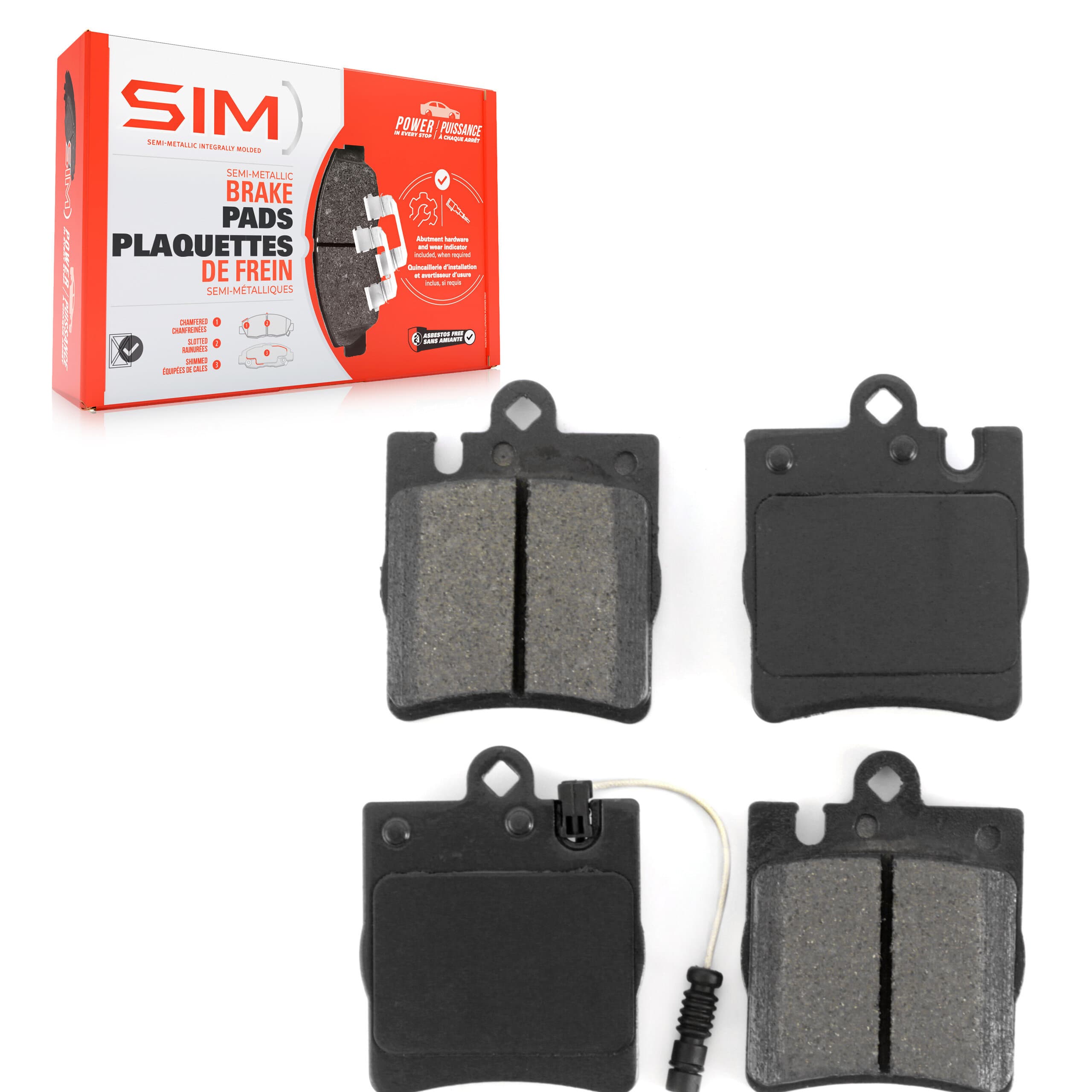 SIM - SIM-873 - Rear Disc Brake Pad image 1