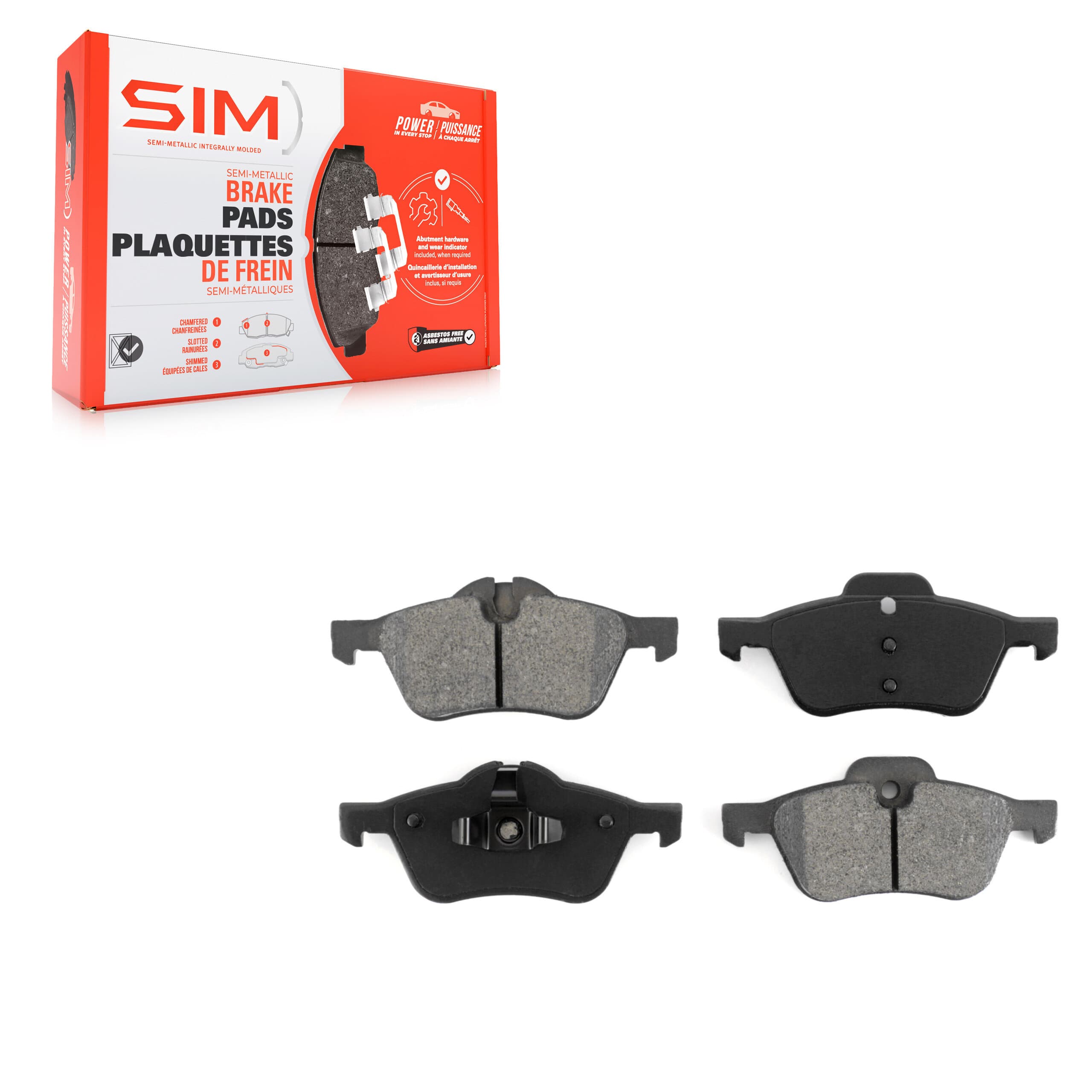 SIM - SIM-939 - Front Disc Brake Pad image 1