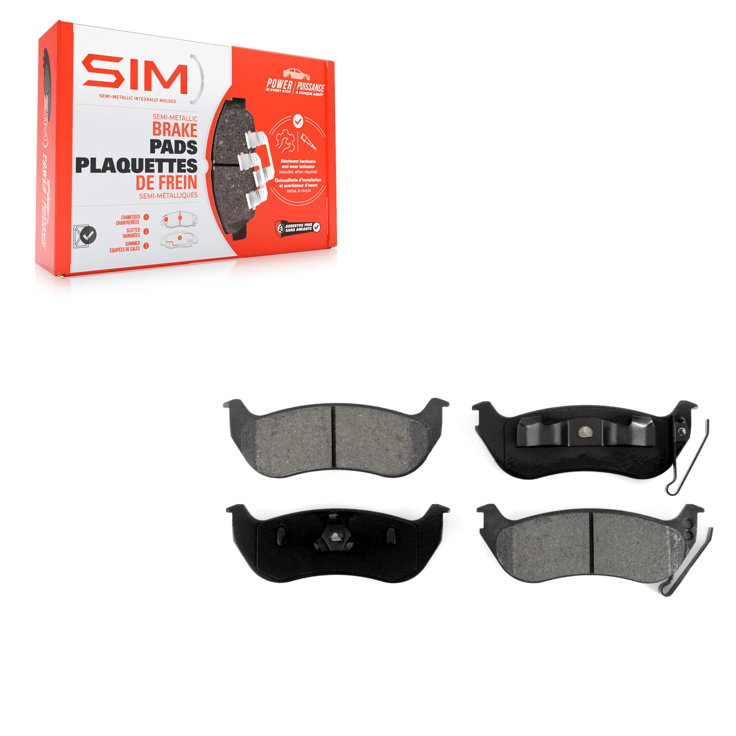 SIM - SIM-981 - Rear Disc Brake Pad image 1