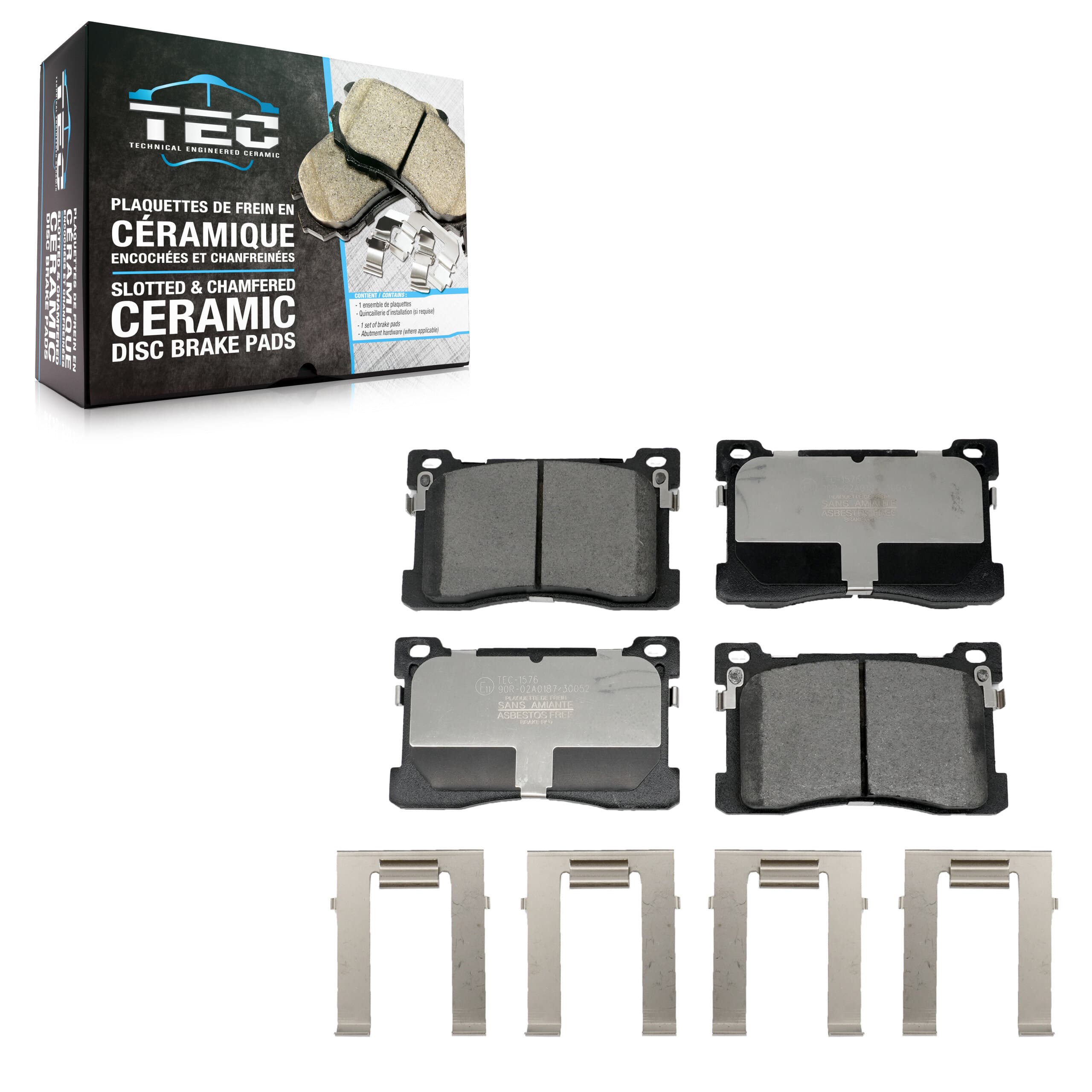 TEC - TEC-1576 - Front Disc Brake Pad image 1