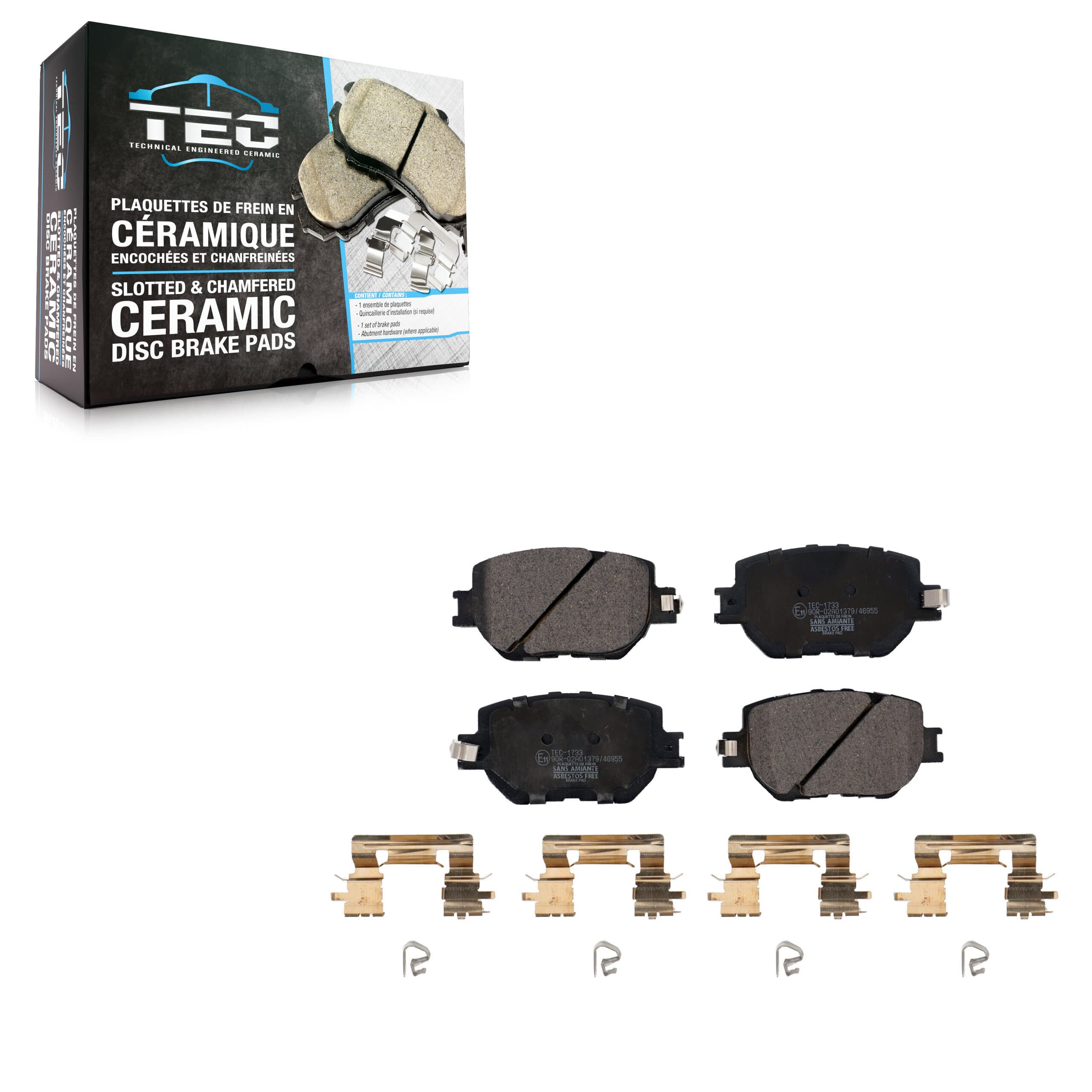 TEC - TEC-1733 - Front Disc Brake Pad image 1