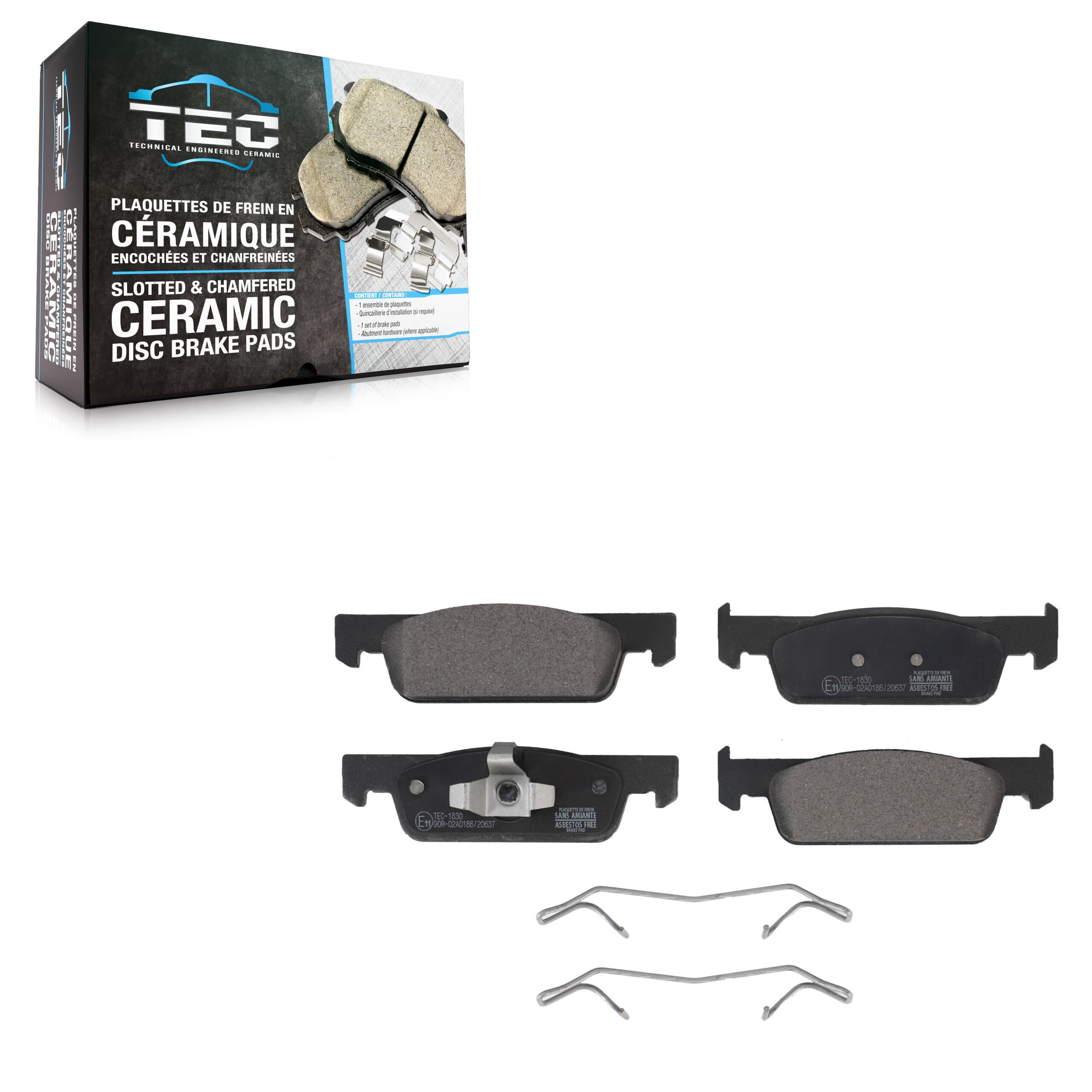TEC - TEC-1830 - Front Disc Brake Pad image 1