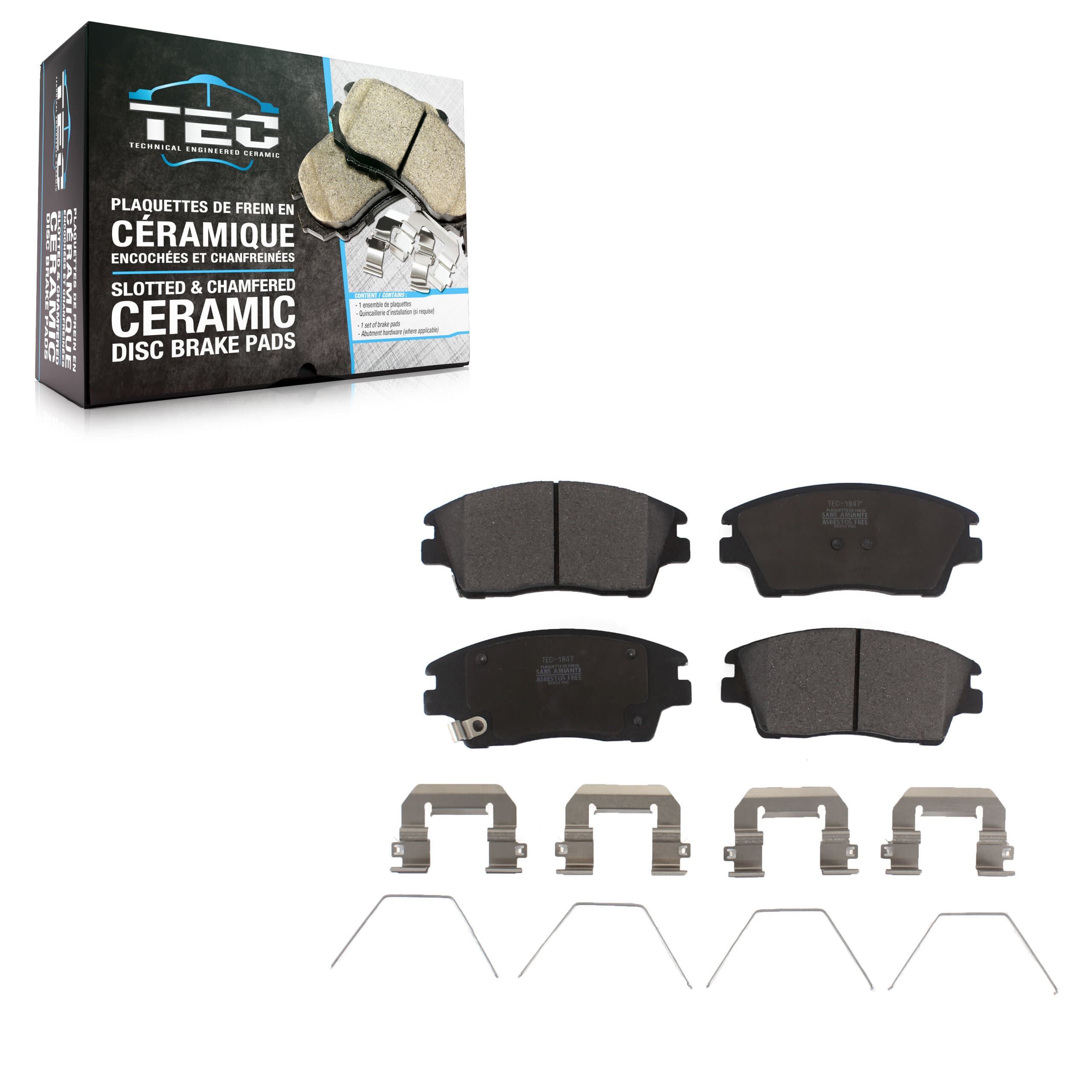 TEC - TEC-1847 - Front Disc Brake Pad image 1