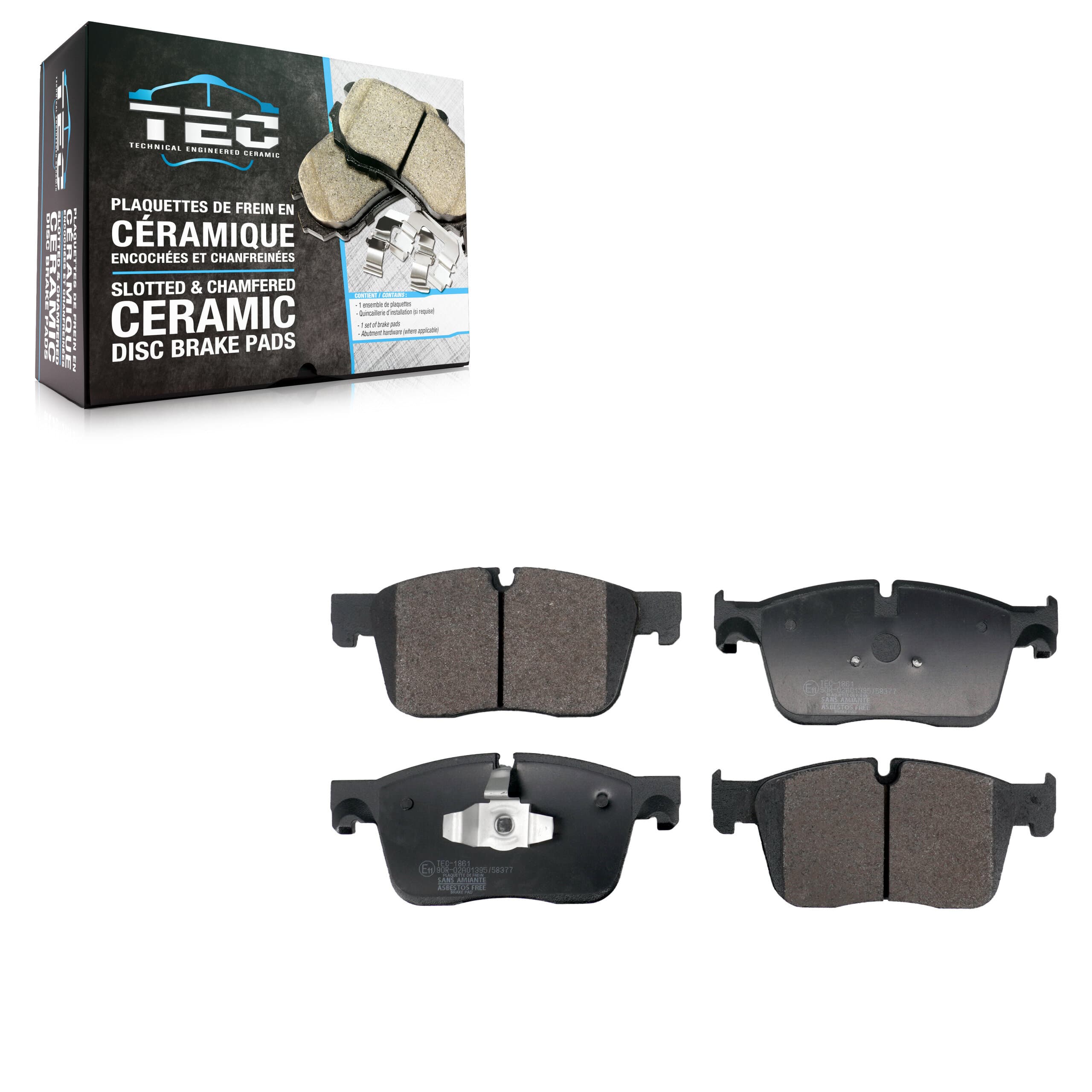 TEC - TEC-1861 - Front Disc Brake Pad image 1