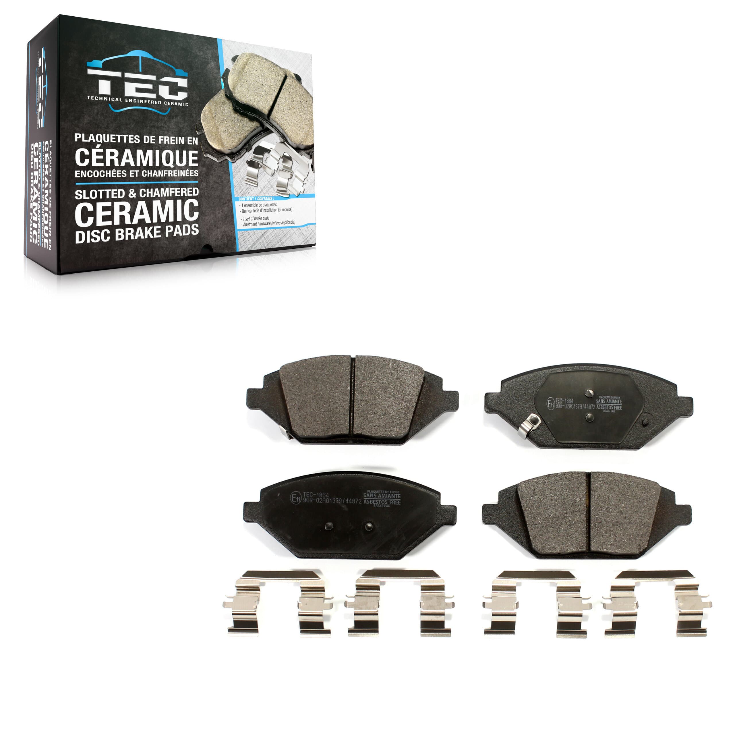 TEC - TEC-1864 - Front Disc Brake Pad image 1
