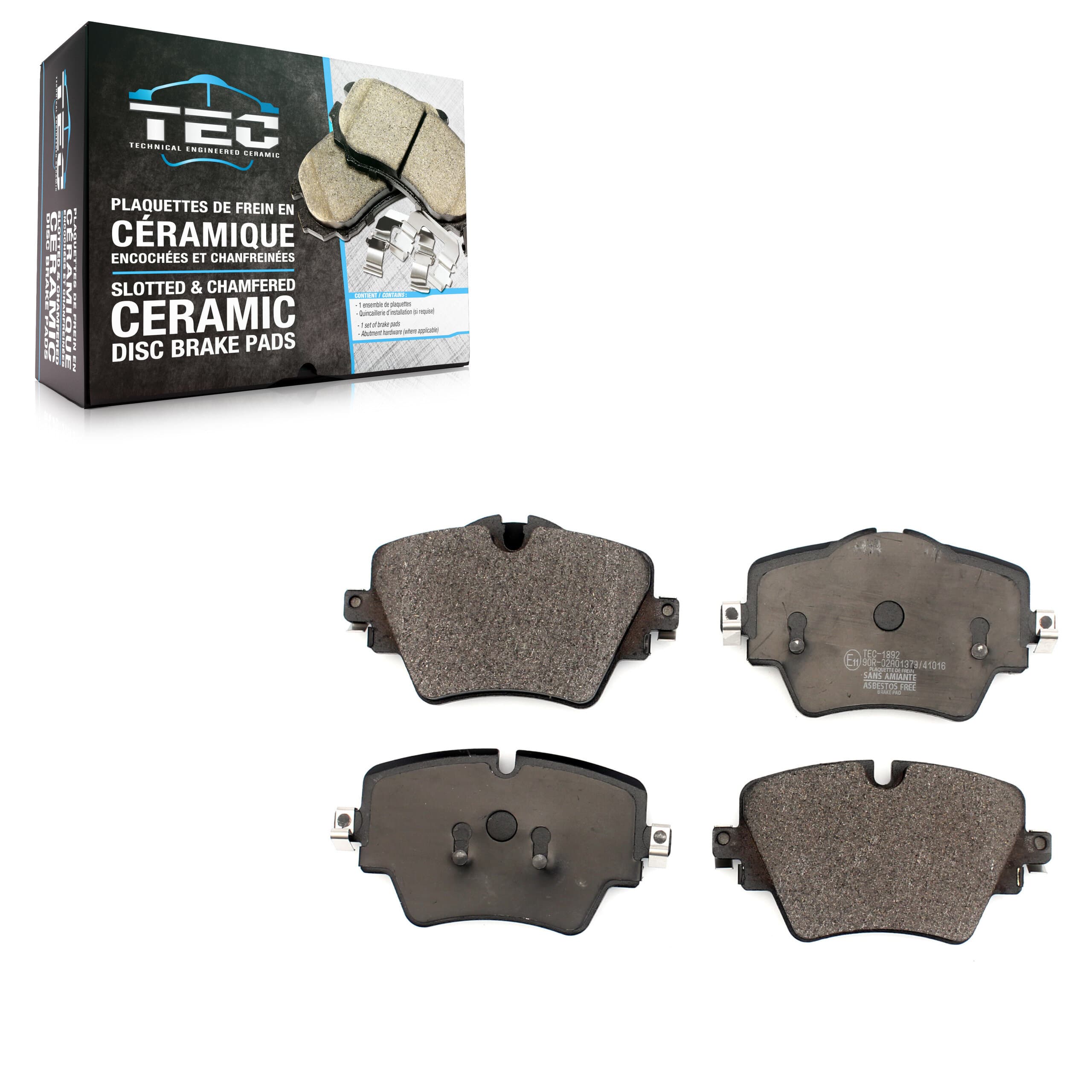 TEC - TEC-1892 - Front Disc Brake Pad image 1