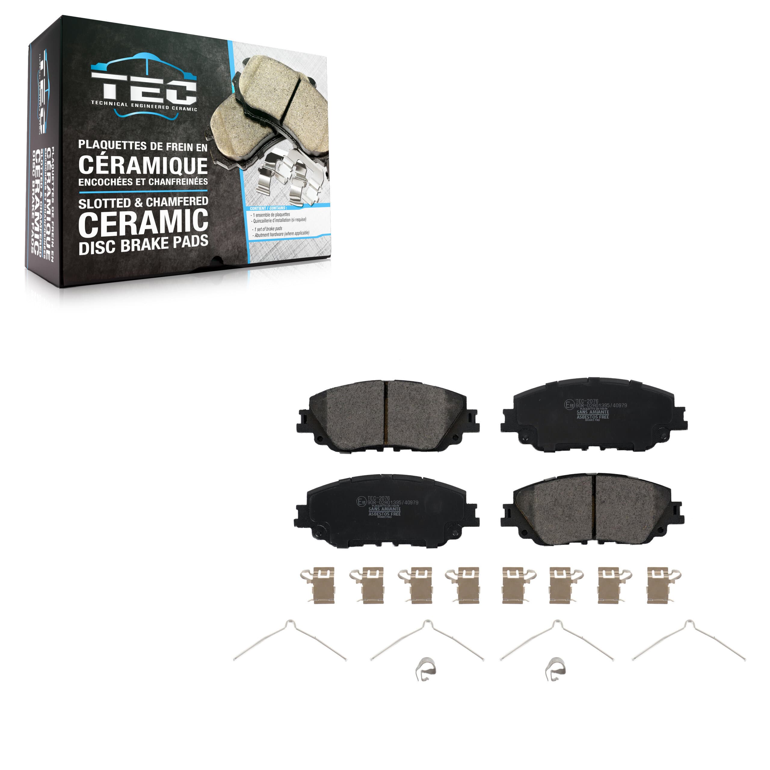 TEC - TEC-2076 - Front Disc Brake Pad image 1