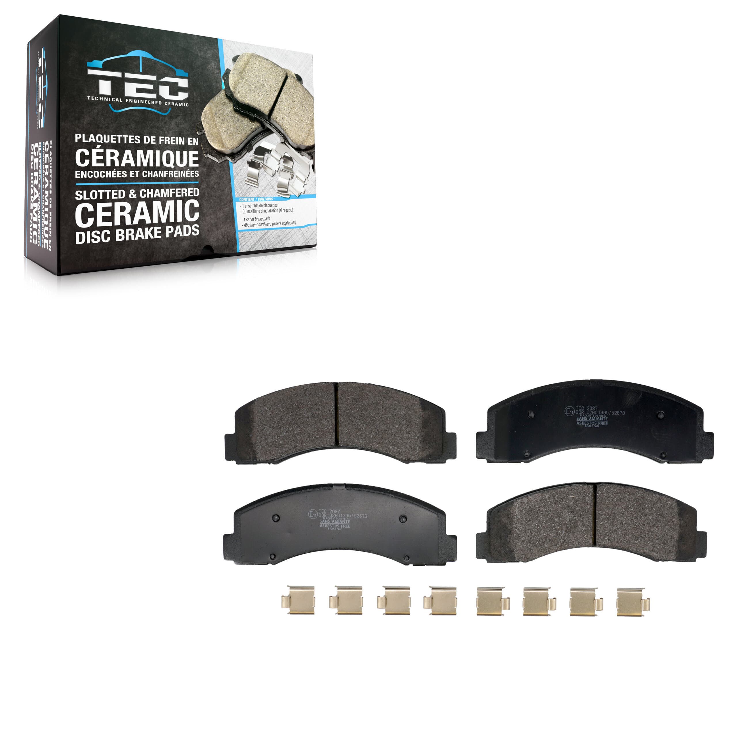 TEC - TEC-2087 - Front Disc Brake Pad image 1