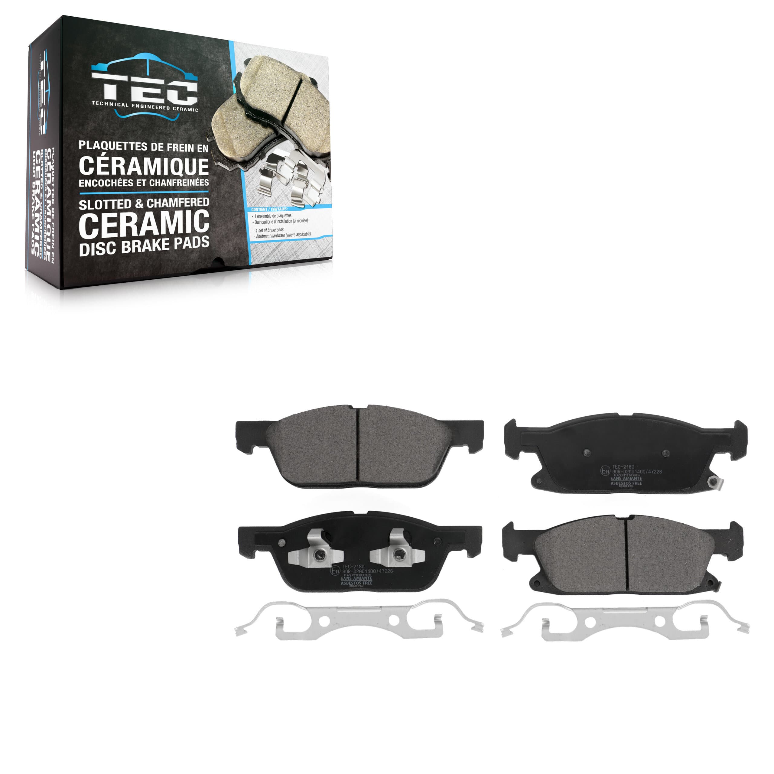TEC - TEC-2180 - Front Disc Brake Pad image 1