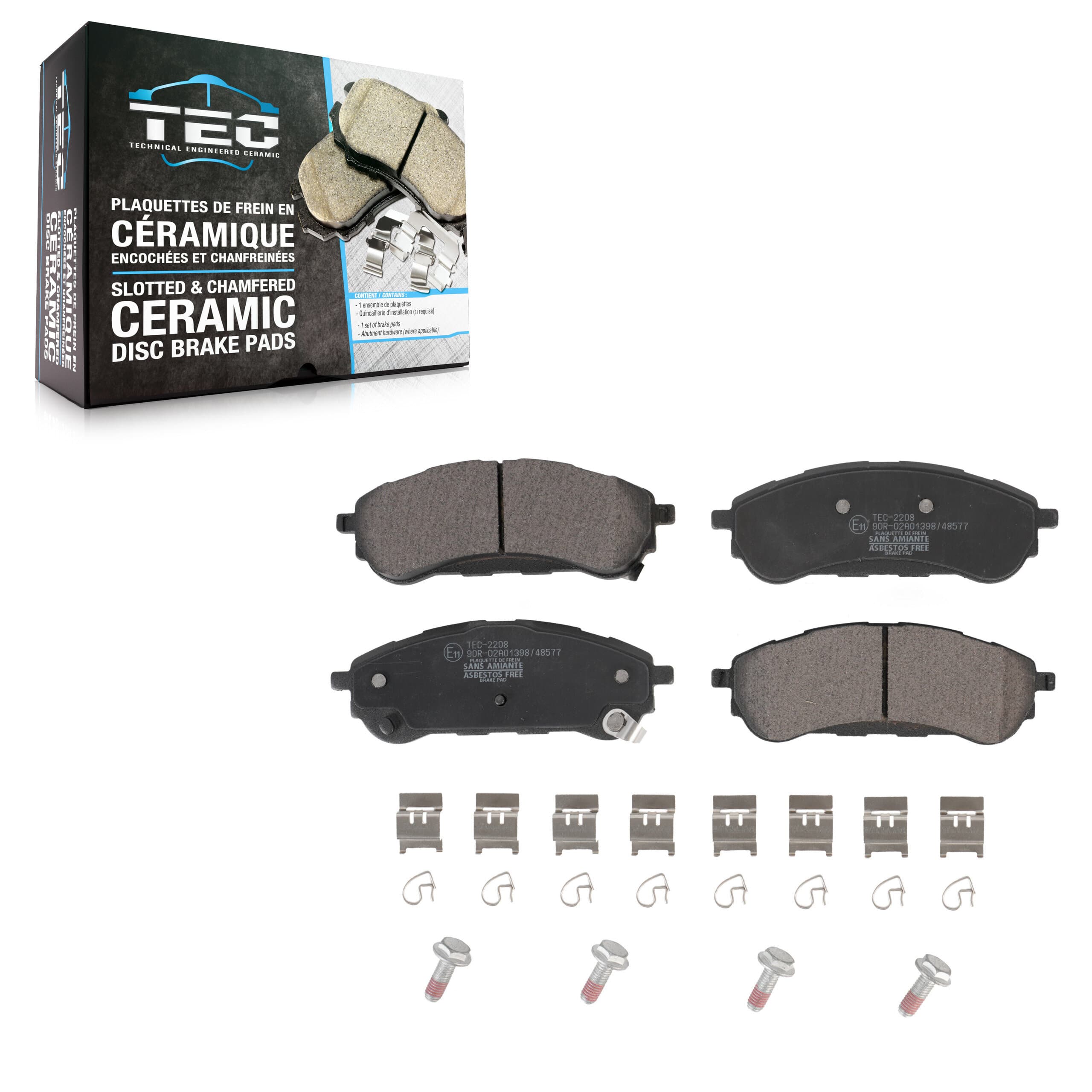 TEC - TEC-2208 - Rear Disc Brake Pad image 1