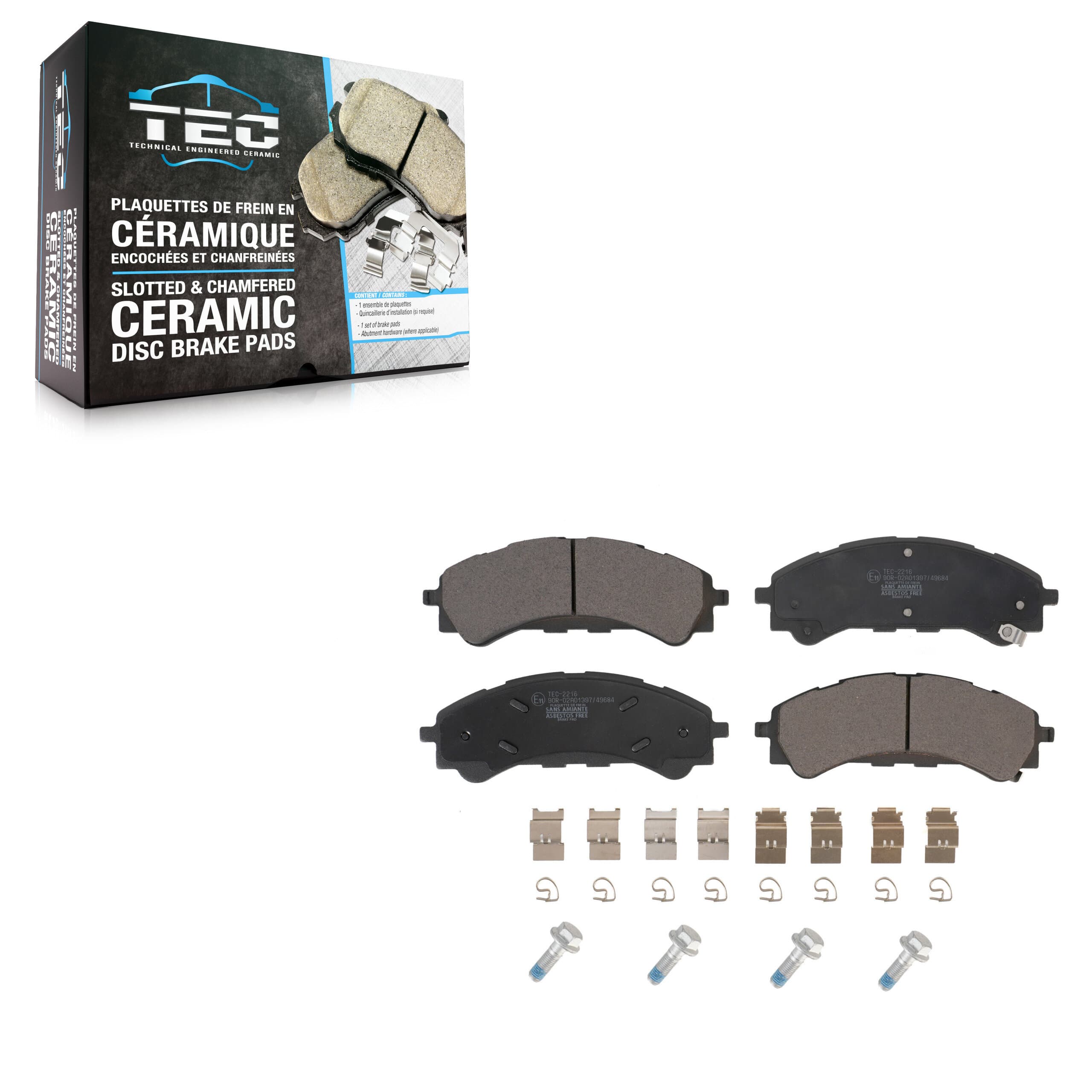 TEC - TEC-2216 - Front Disc Brake Pad image 1