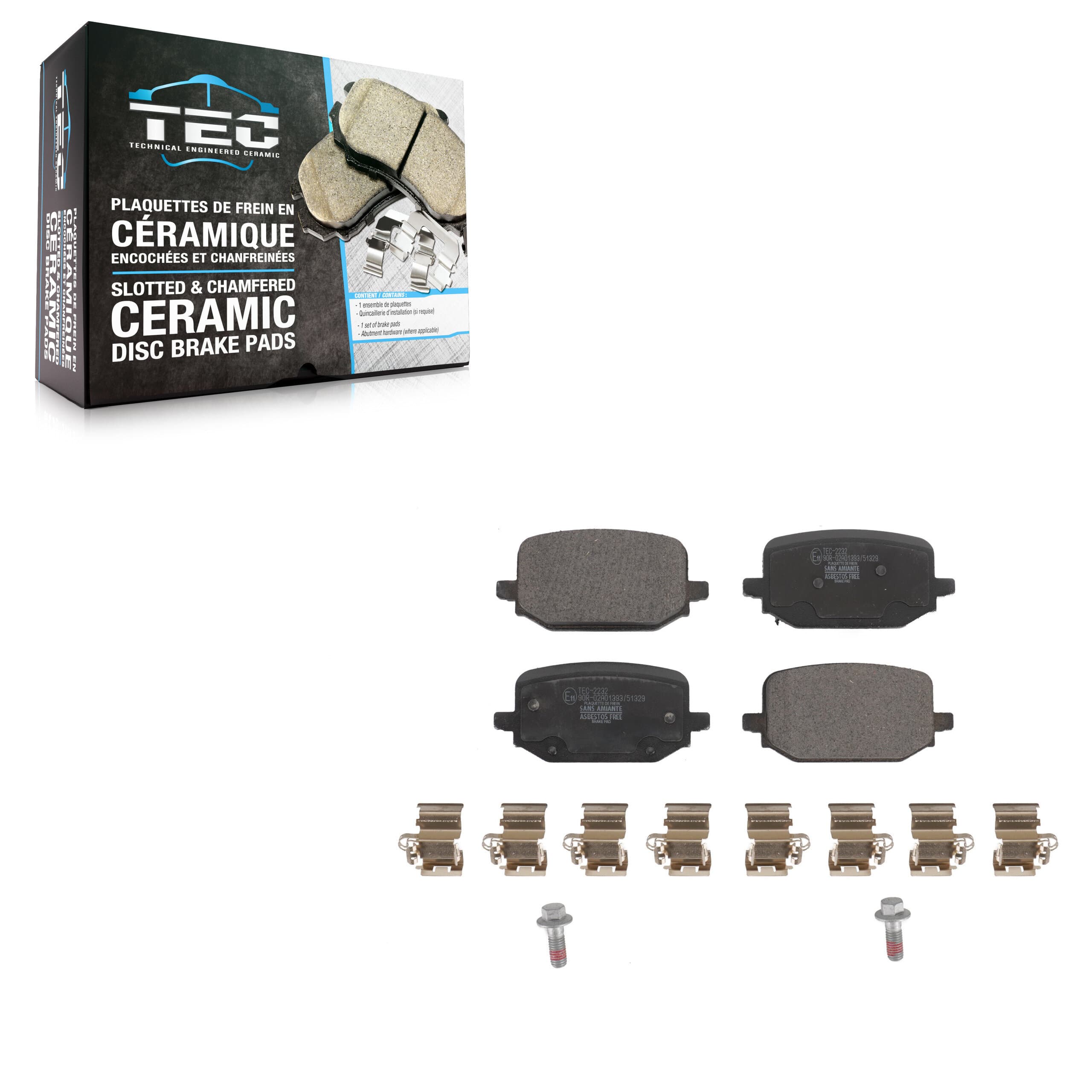 TEC - TEC-2232 - Rear Disc Brake Pad image 1