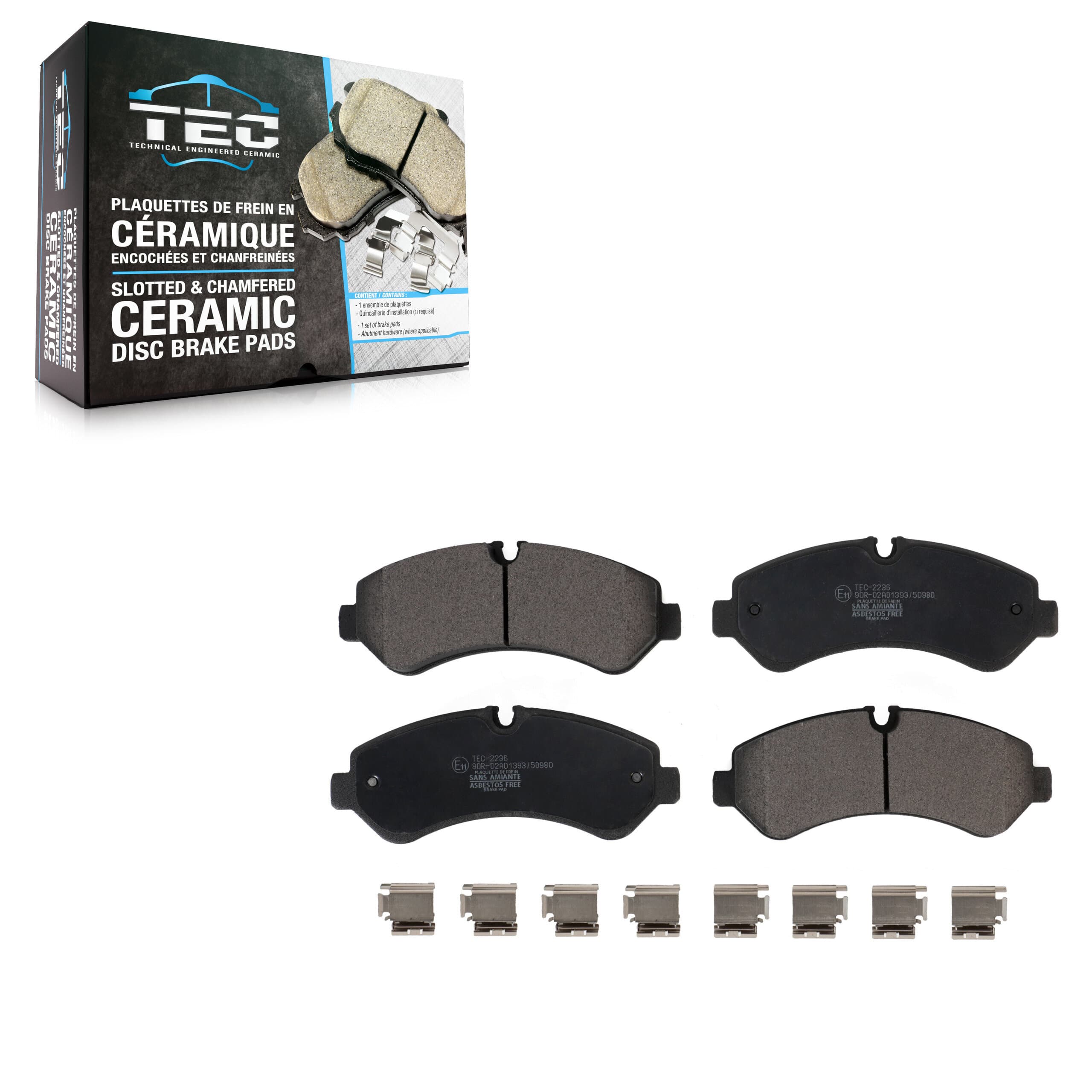 TEC - TEC-2236 - Rear Disc Brake Pad image 1