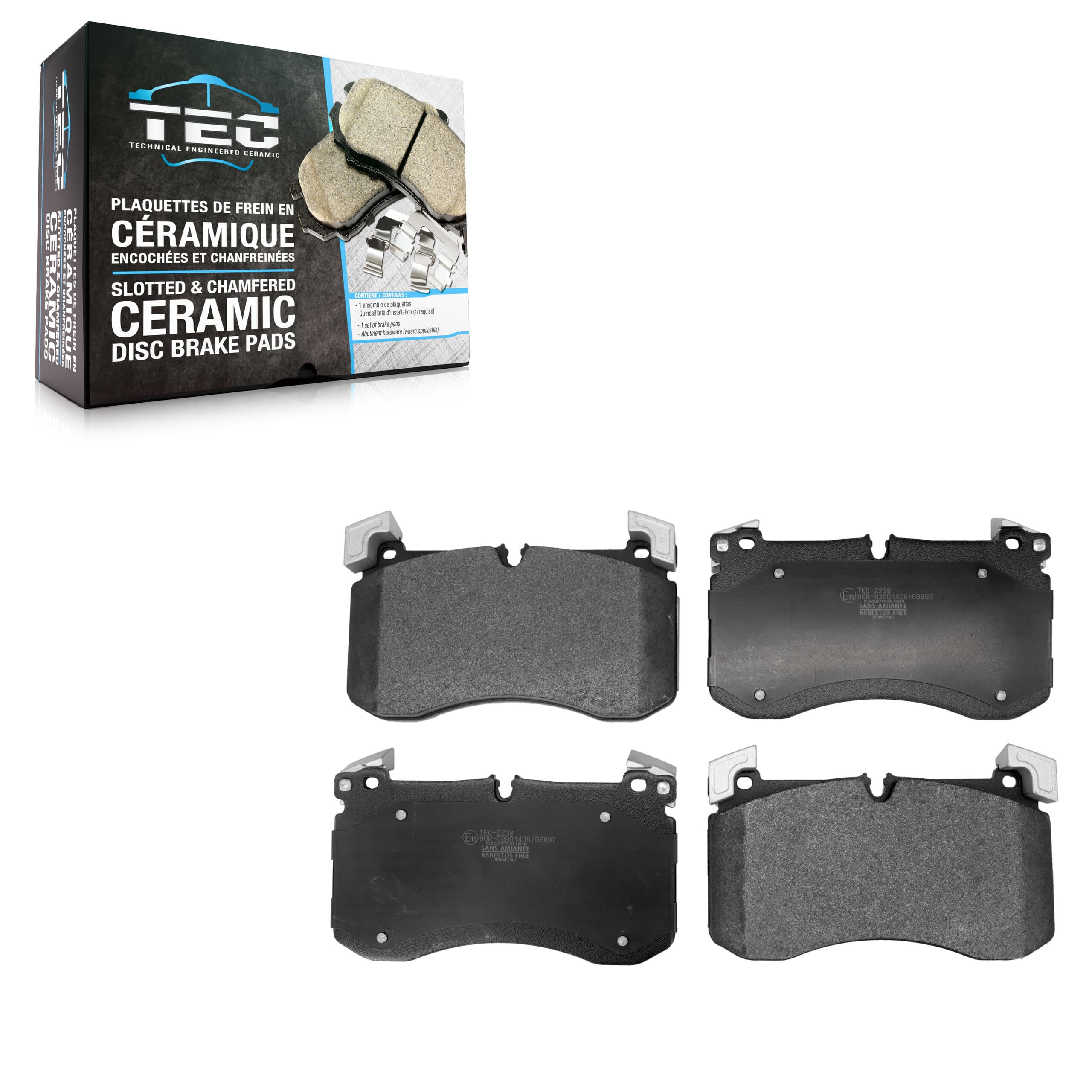 TEC - TEC-2238 - Front Disc Brake Pad image 1