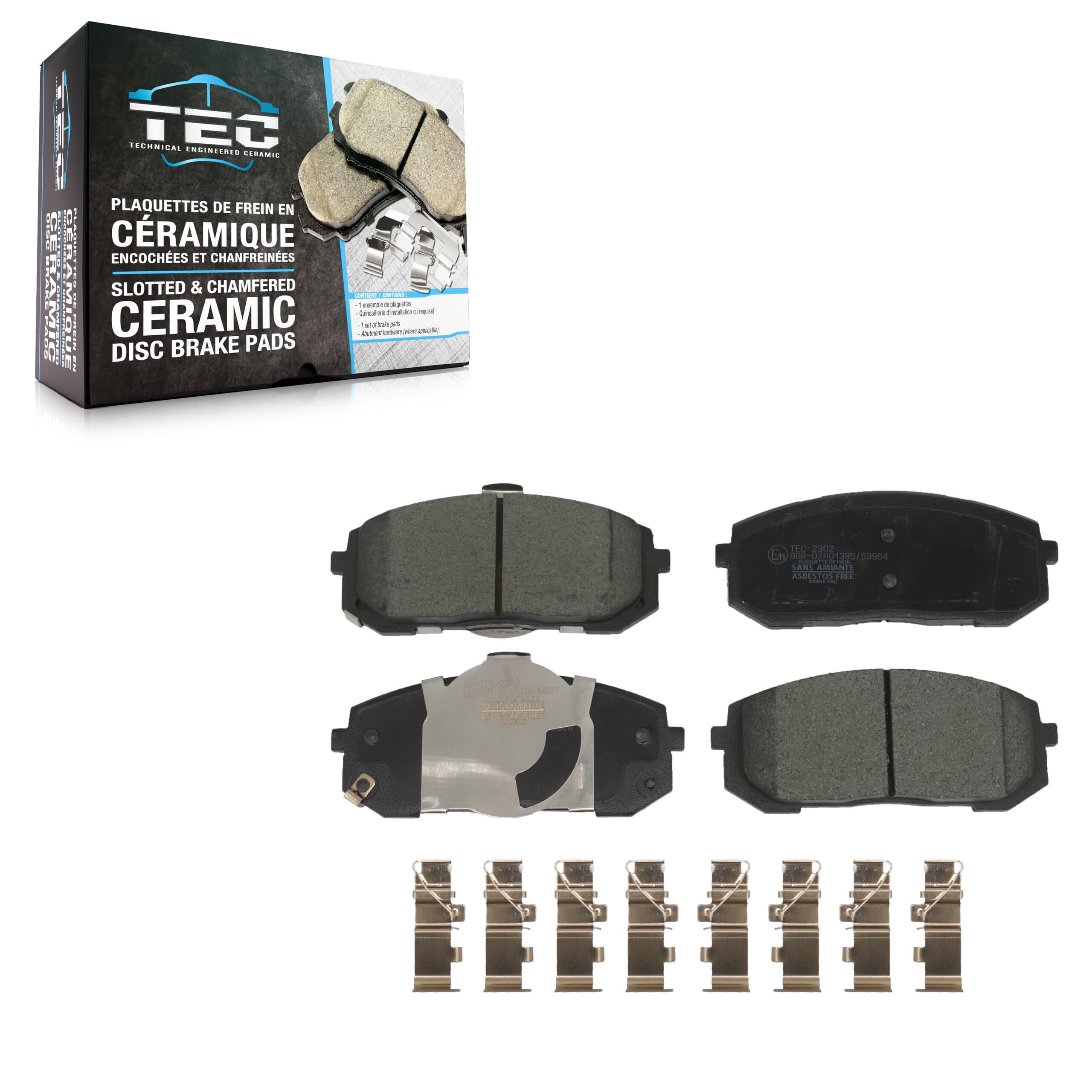 TEC - TEC-2302 - Front Disc Brake Pad image 1