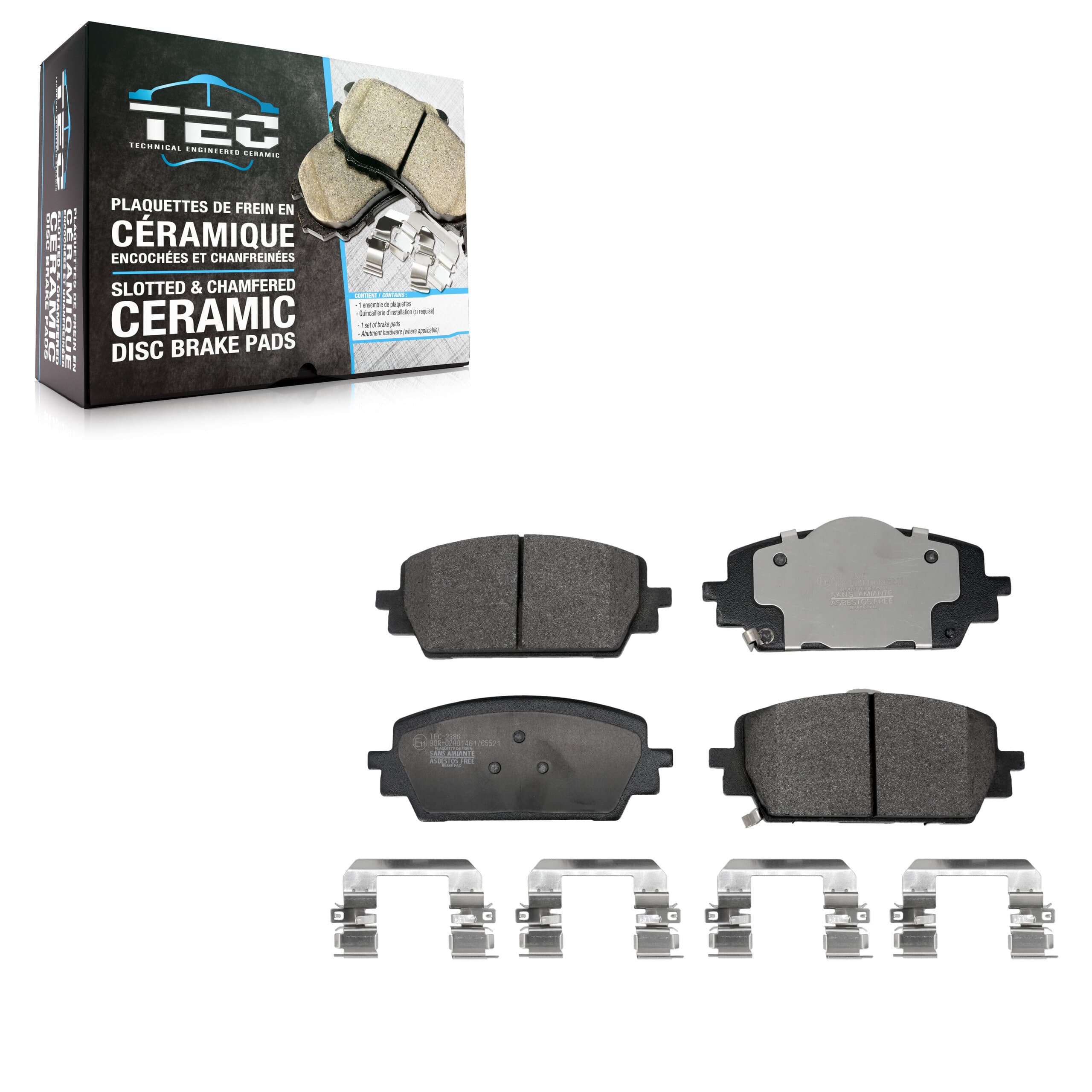 TEC - TEC-2380 - Front Disc Brake Pad image 1