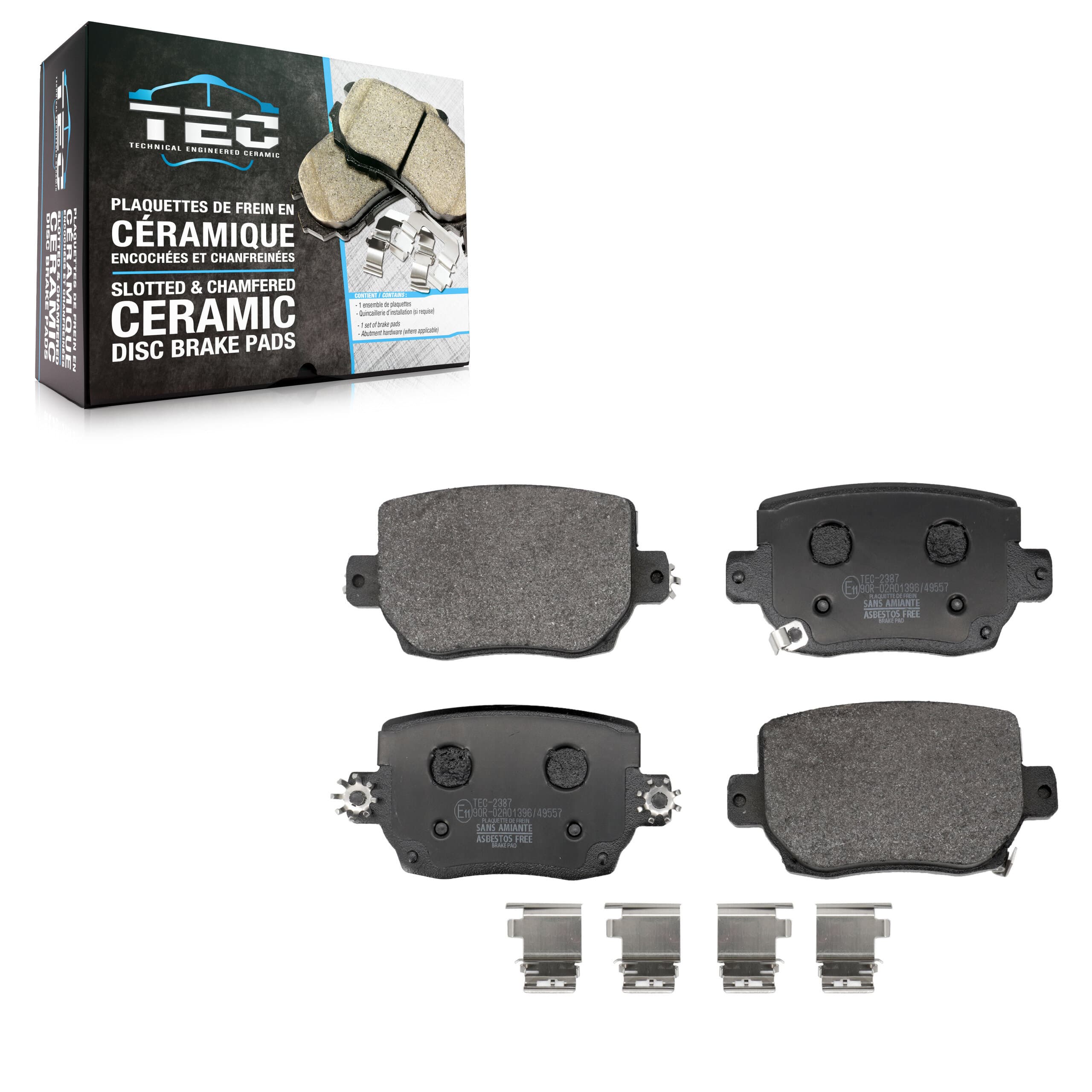 TEC - TEC-2387 - Rear Disc Brake Pad image 1