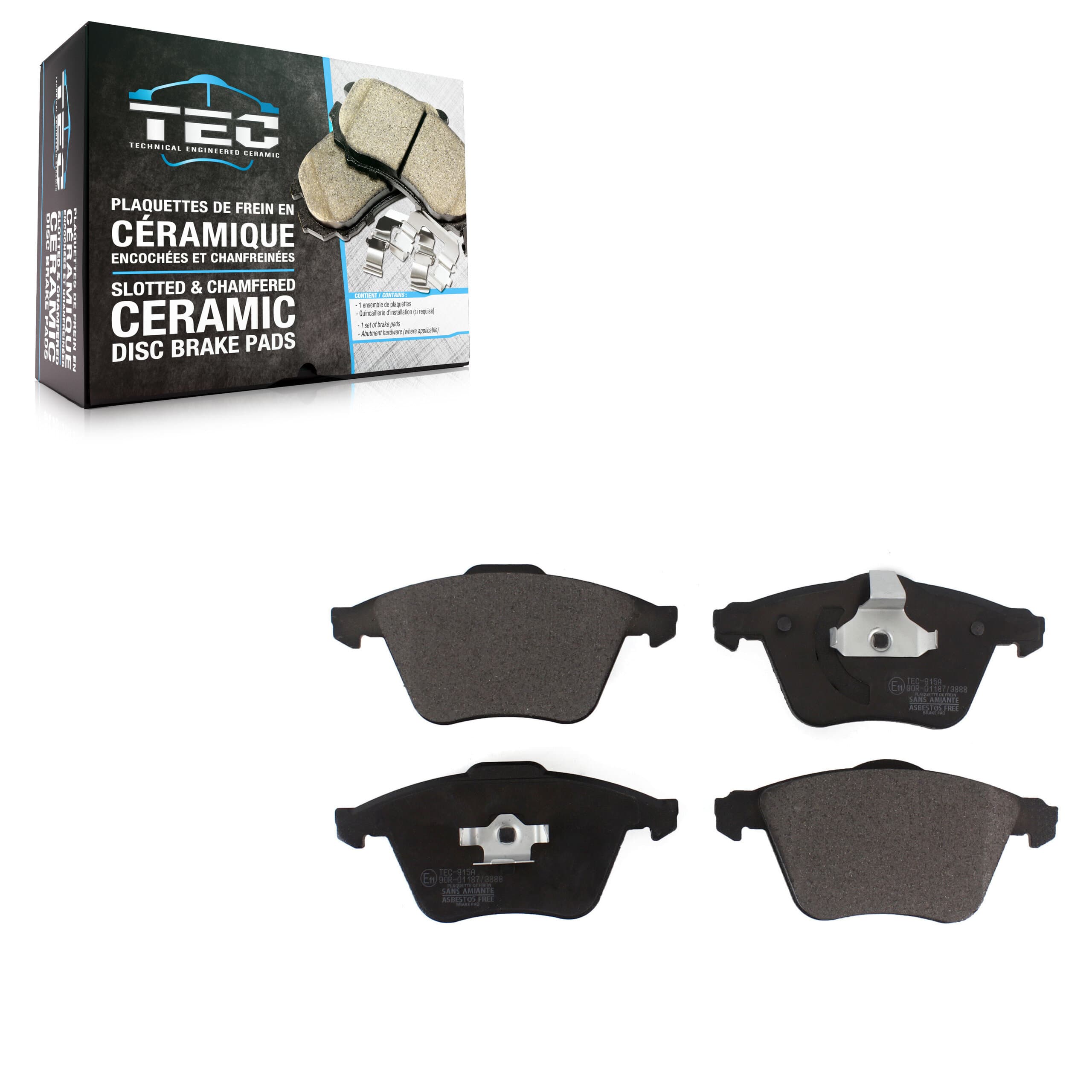 TEC - TEC-915A - Front Disc Brake Pad image 1