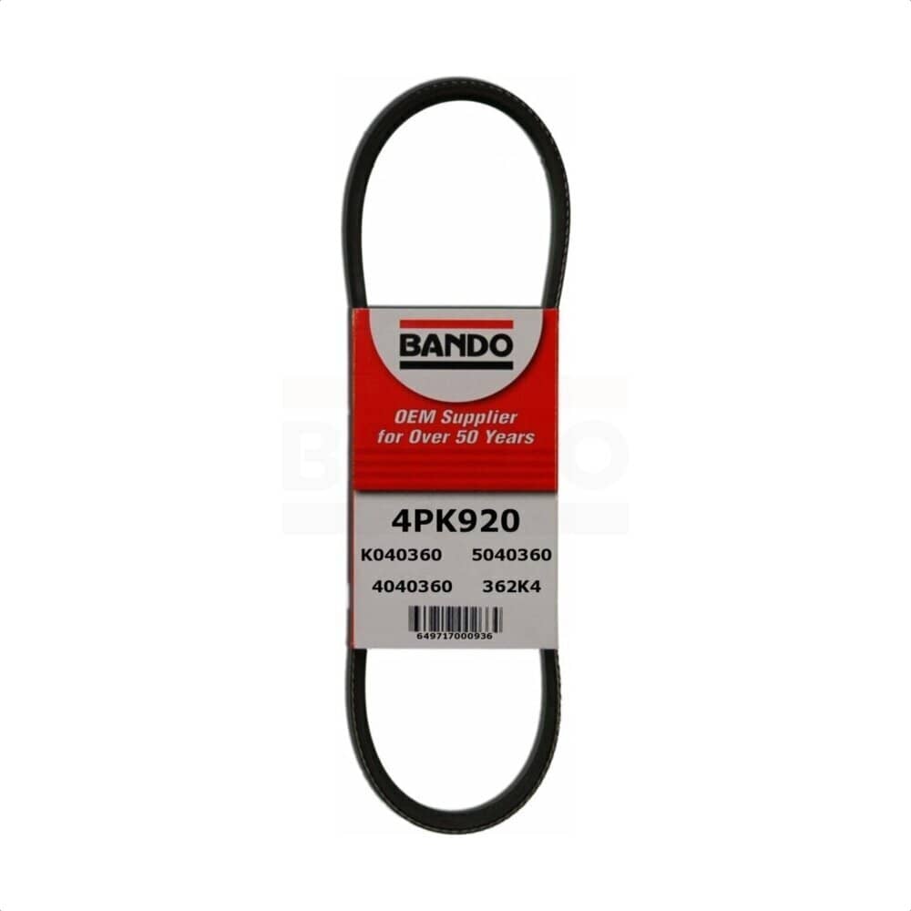 Bando - BAN-4PK920 - Water Pump and Alternator Accessory Drive Belt