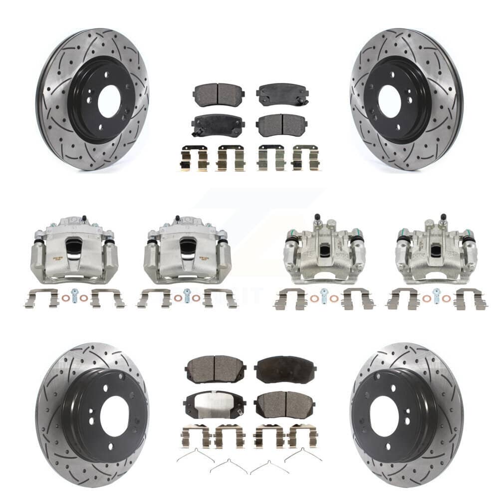Transit Auto - KCD-100223T - Front and Rear Disc Brake Kits