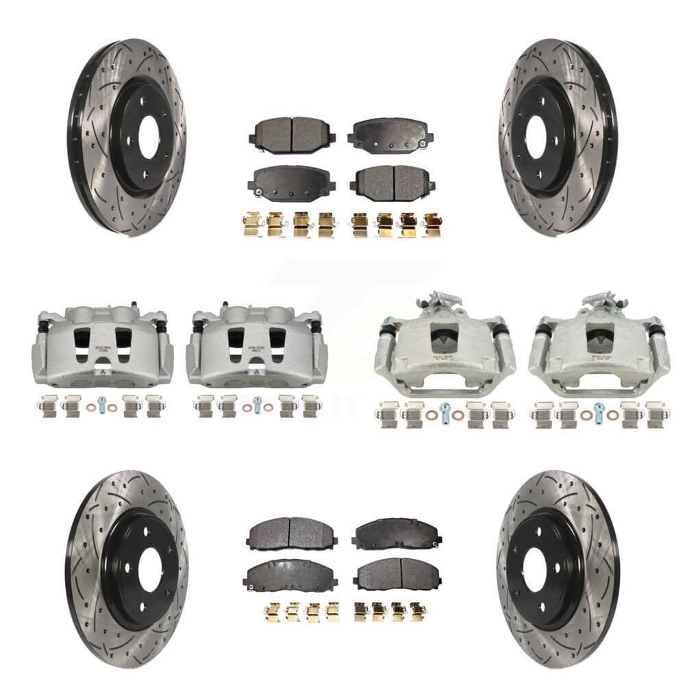 Transit Auto - KCD-100256P - Front and Rear Disc Brake Kits