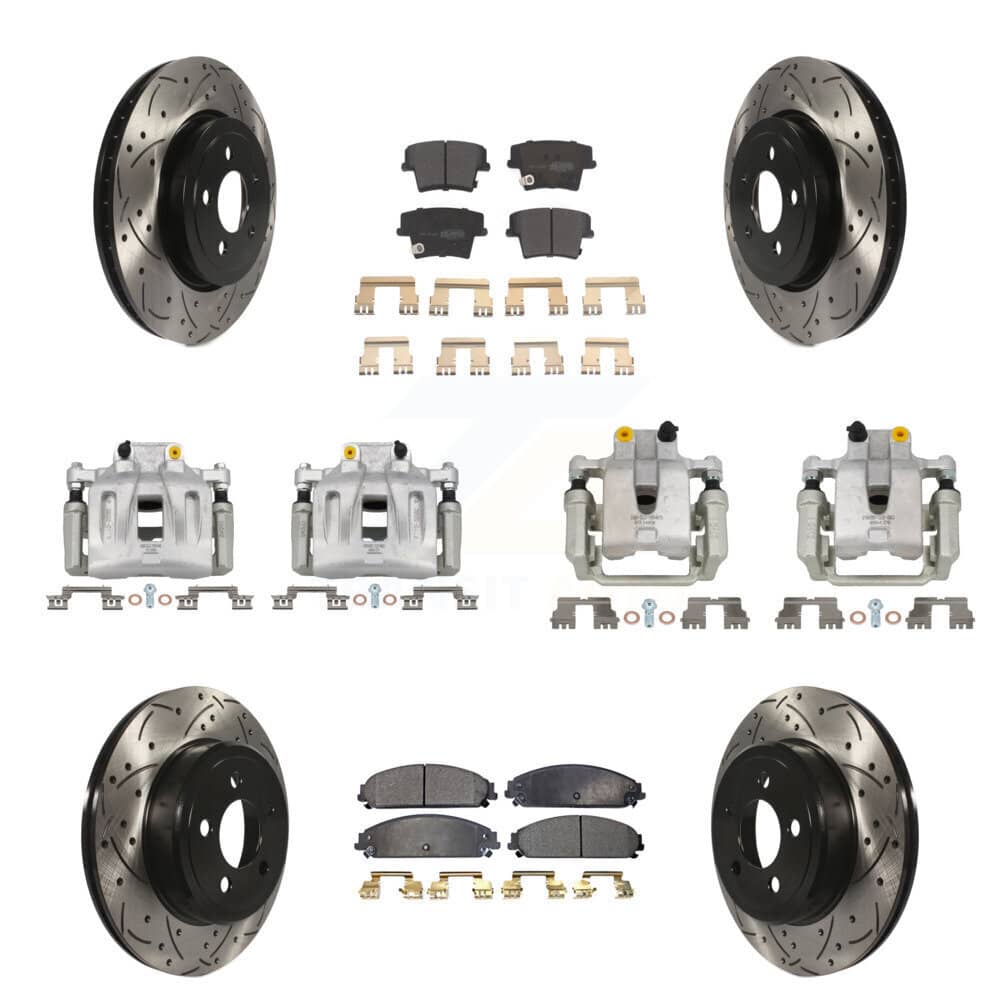 Transit Auto - KCD-100259P - Front and Rear Disc Brake Kits