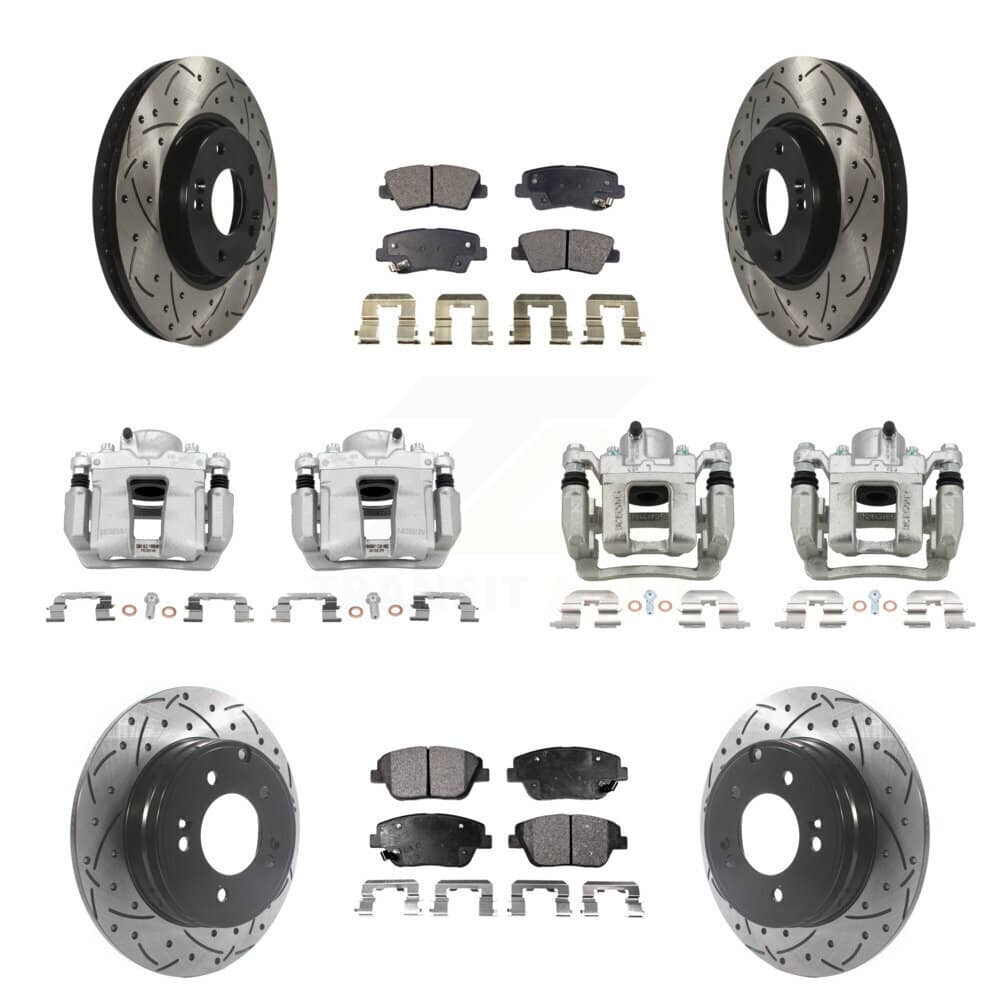 Transit Auto - KCD-100267P - Front and Rear Disc Brake Kits