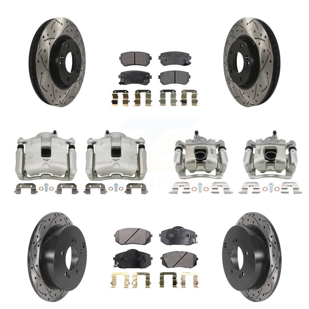 Transit Auto - KCD-100296P - Front and Rear Disc Brake Kits