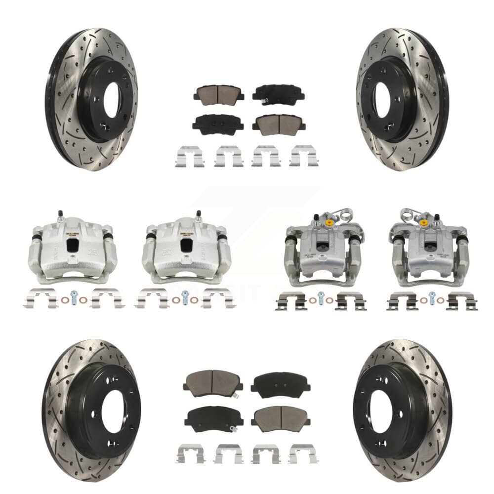 Transit Auto - KCD-100340C - Front and Rear Disc Brake Kits