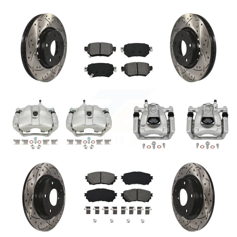 Transit Auto - KCD-100340S - Front and Rear Disc Brake Kits