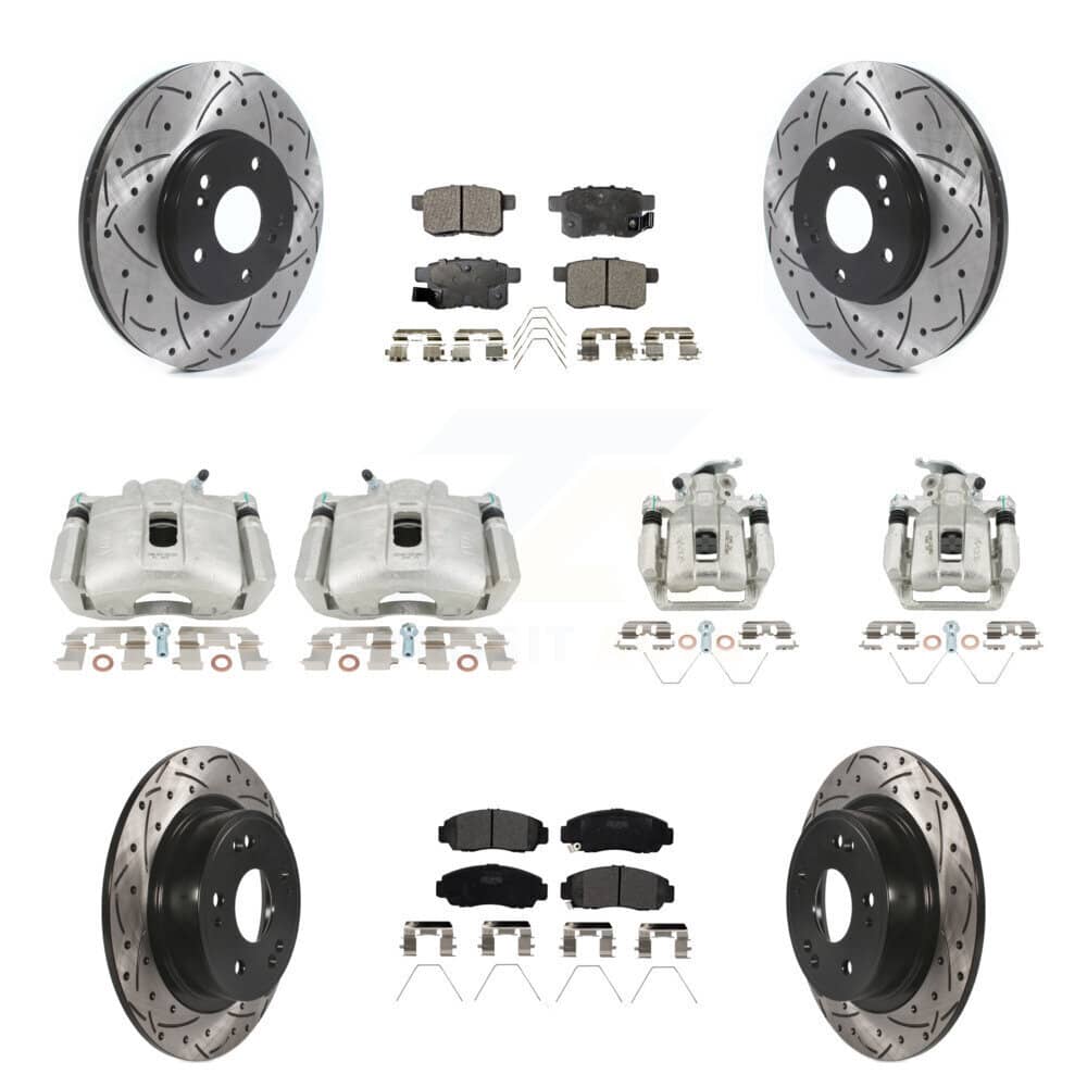 Transit Auto - KCD-100348P - Front and Rear Disc Brake Kits