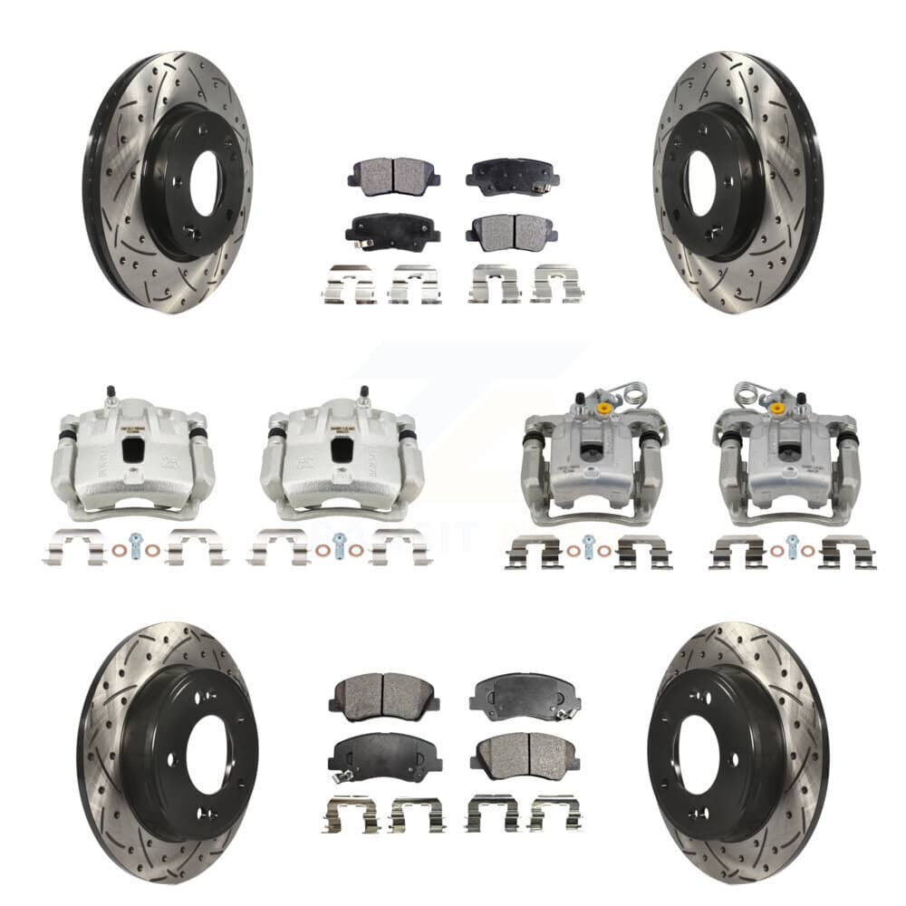 Transit Auto - KCD-100350T - Front and Rear Disc Brake Kits