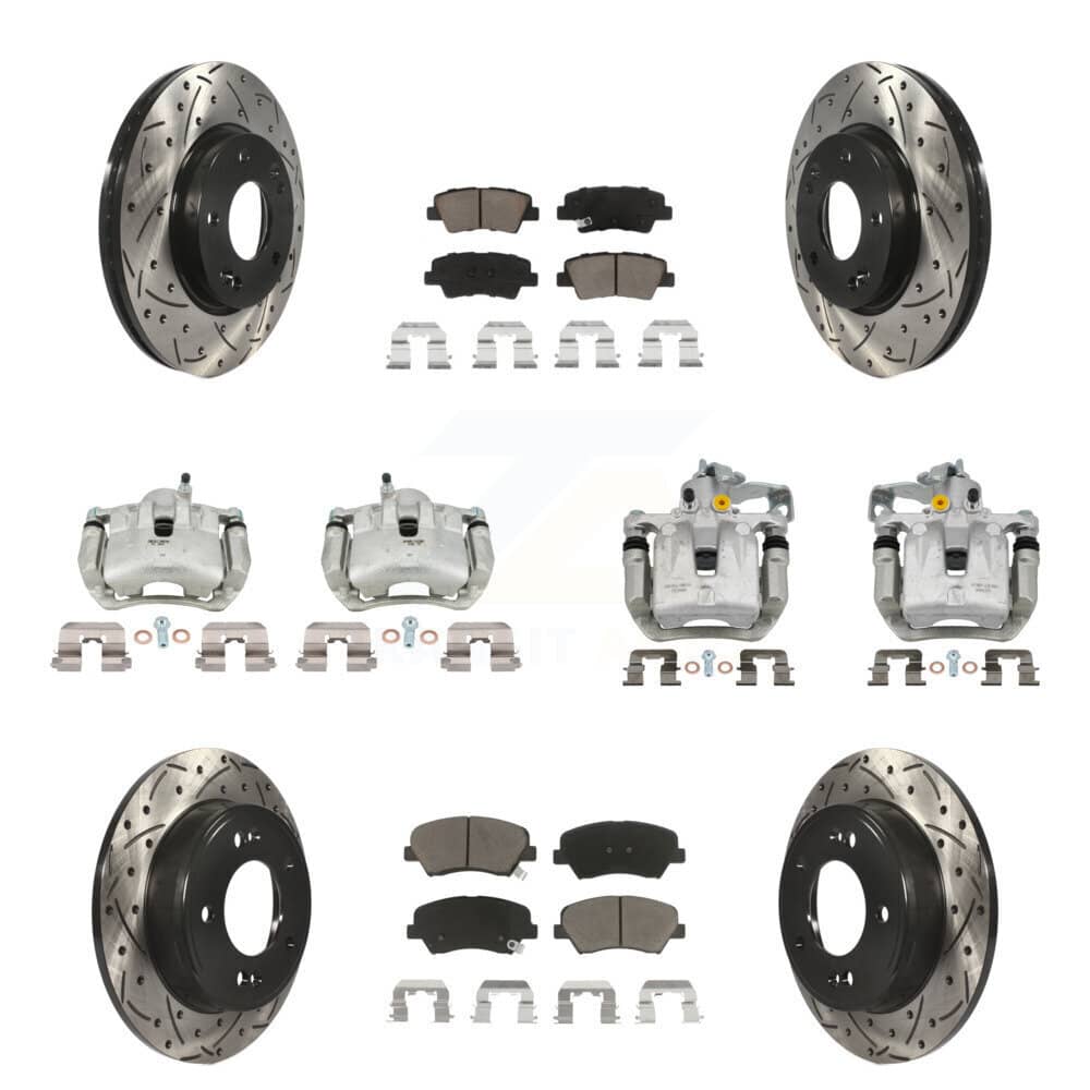 Transit Auto - KCD-100354C - Front and Rear Disc Brake Kits
