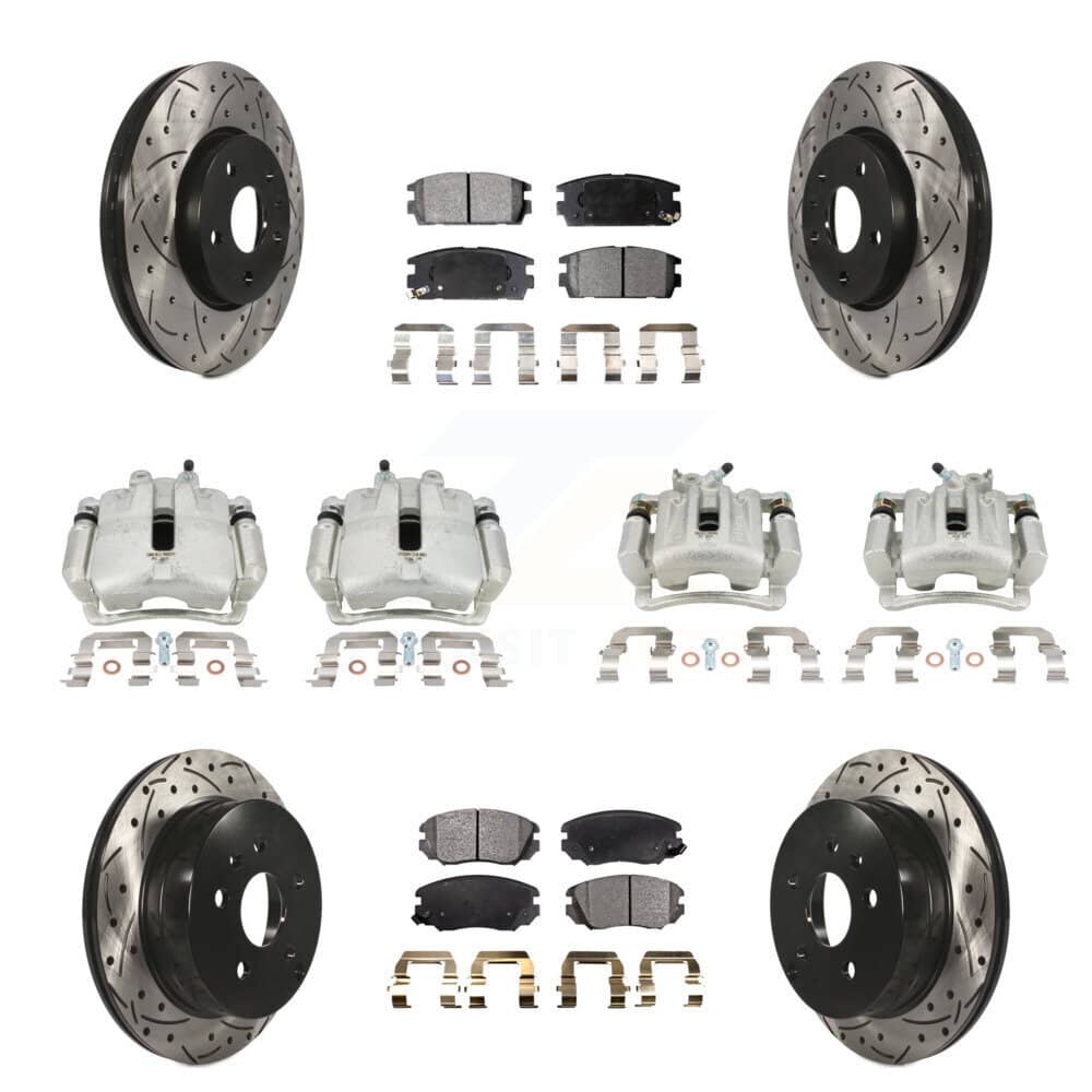 Transit Auto - KCD-100376T - Front and Rear Disc Brake Kits