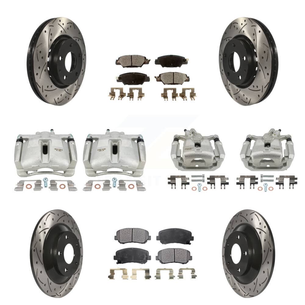 Transit Auto - KCD-100393P - Front and Rear Disc Brake Kits