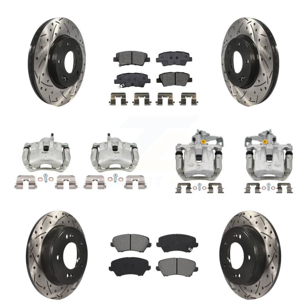 Transit Auto - KCD-100407S - Front and Rear Disc Brake Kits