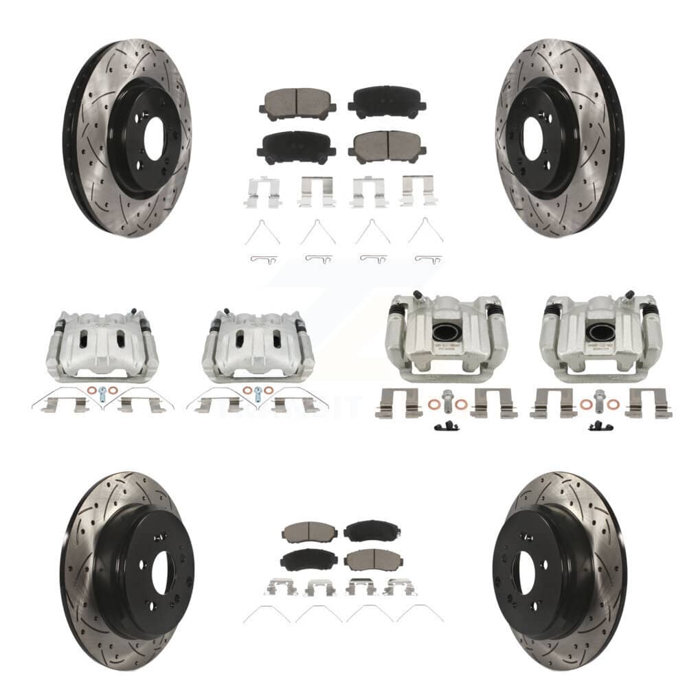 Transit Auto - KCD-100656C - Front and Rear Disc Brake Kits