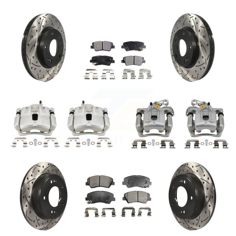 Transit Auto - KCD-100698P - Front and Rear Disc Brake Kits