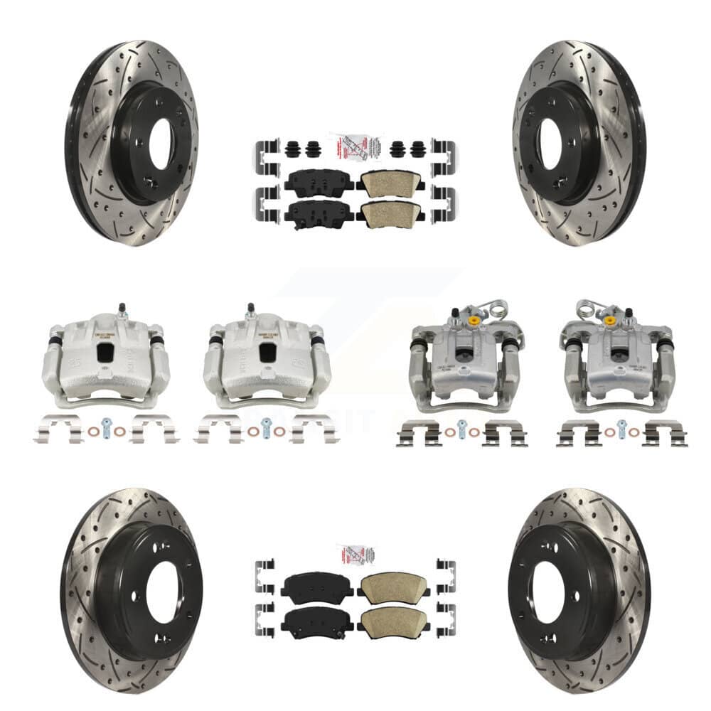 Transit Auto - KCD-101814N - Front and Rear Disc Brake Kits