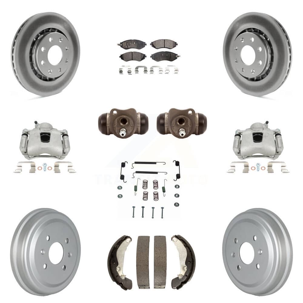 Transit Auto - KCG-100381P - Front and Rear Disc Brake Kits