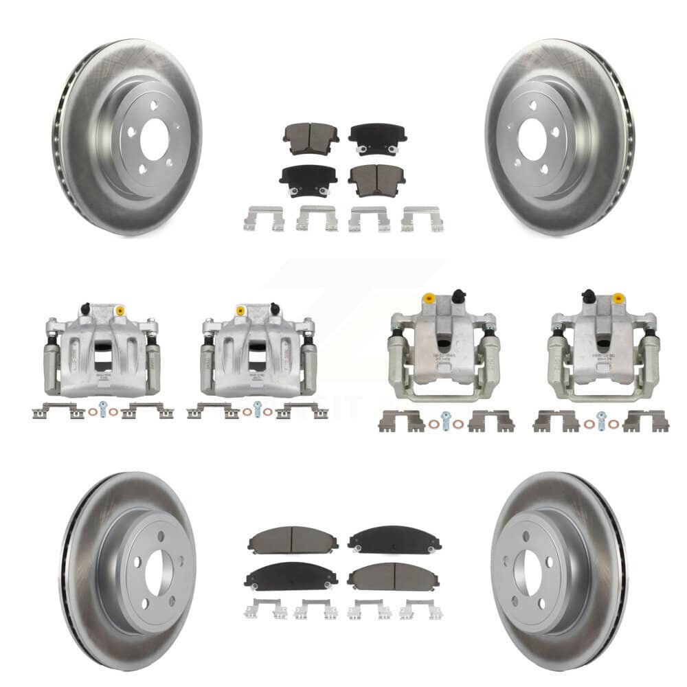 Transit Auto - KCG-100989C - Front and Rear Disc Brake Kits