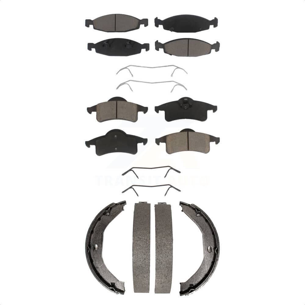 Transit Auto - KCN-100209 - Front and Rear Disc Brake Pad Kits