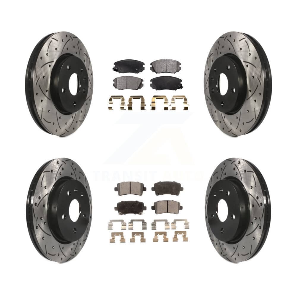 Transit Auto - KDF-100197 - Front and Rear Disc Brake Kits