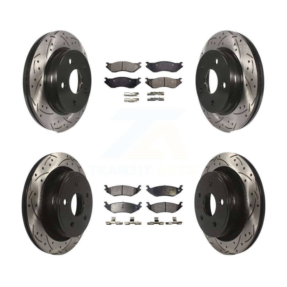Transit Auto - KDF-100244 - Front and Rear Disc Brake Kits