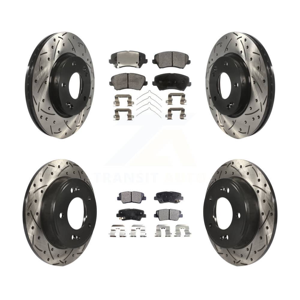 Transit Auto - KDF-100363 - Front and Rear Disc Brake Kits