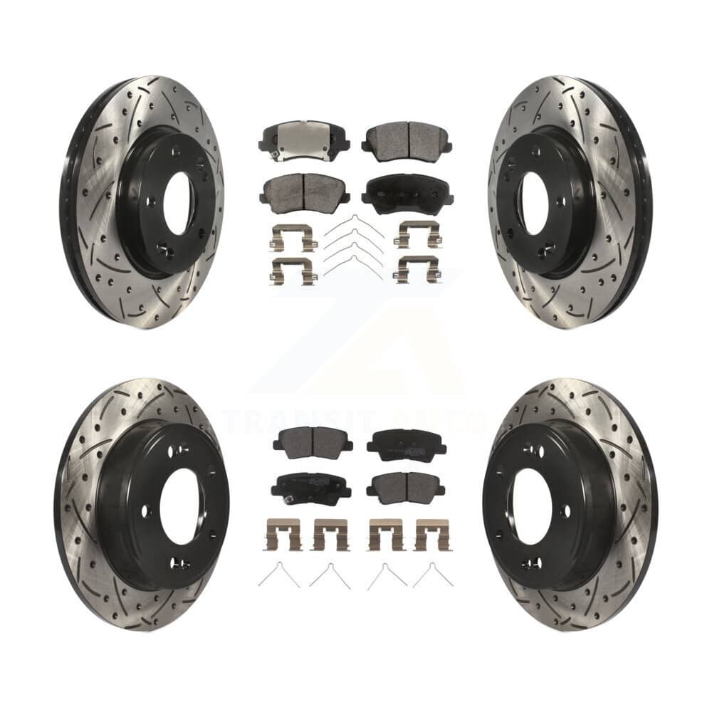 Transit Auto - KDF-100364 - Front and Rear Disc Brake Kits
