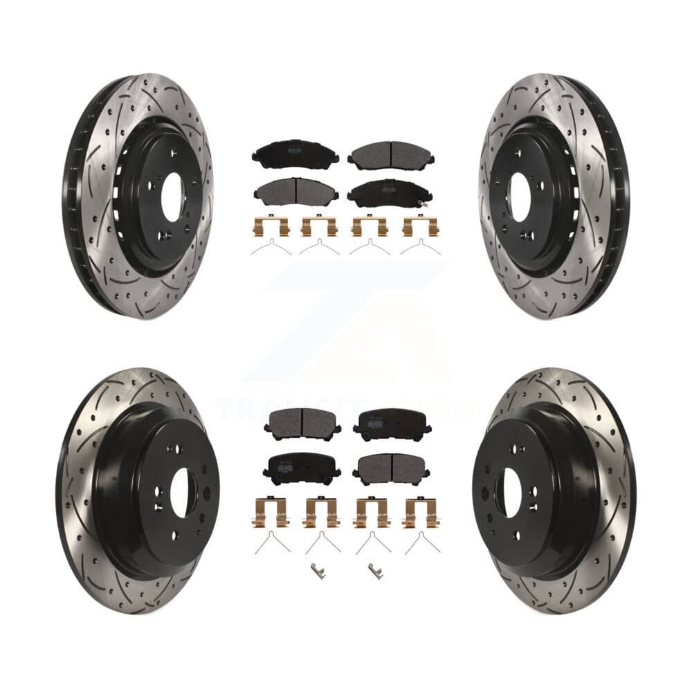 Transit Auto - KDF-100390 - Front and Rear Disc Brake Kits